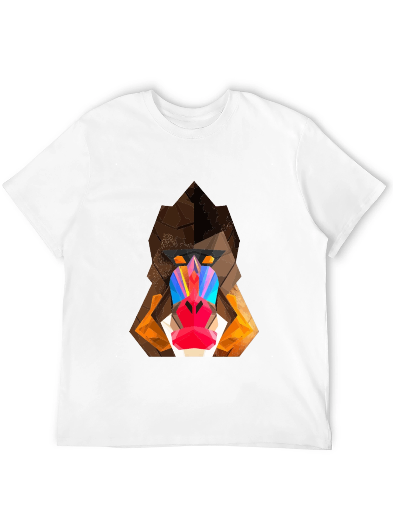 Geometric Mandrill Graphic Tee - Bold & Unique