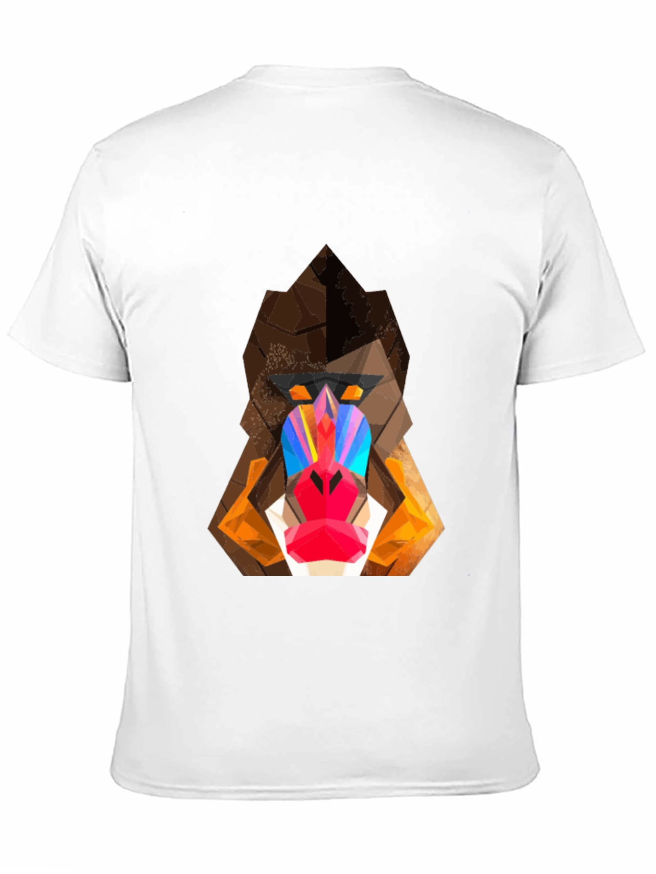 Geometric Mandrill Graphic Tee - Bold & Unique