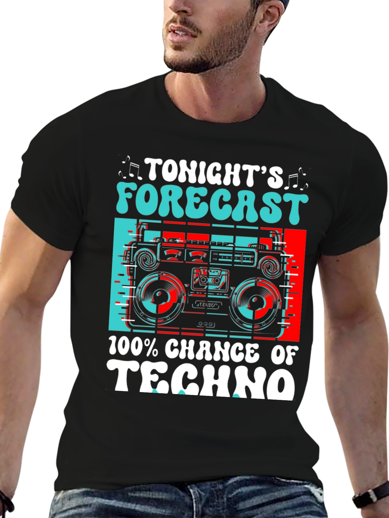Tonights Forecast: 100% Chance of Techno T-Shirt