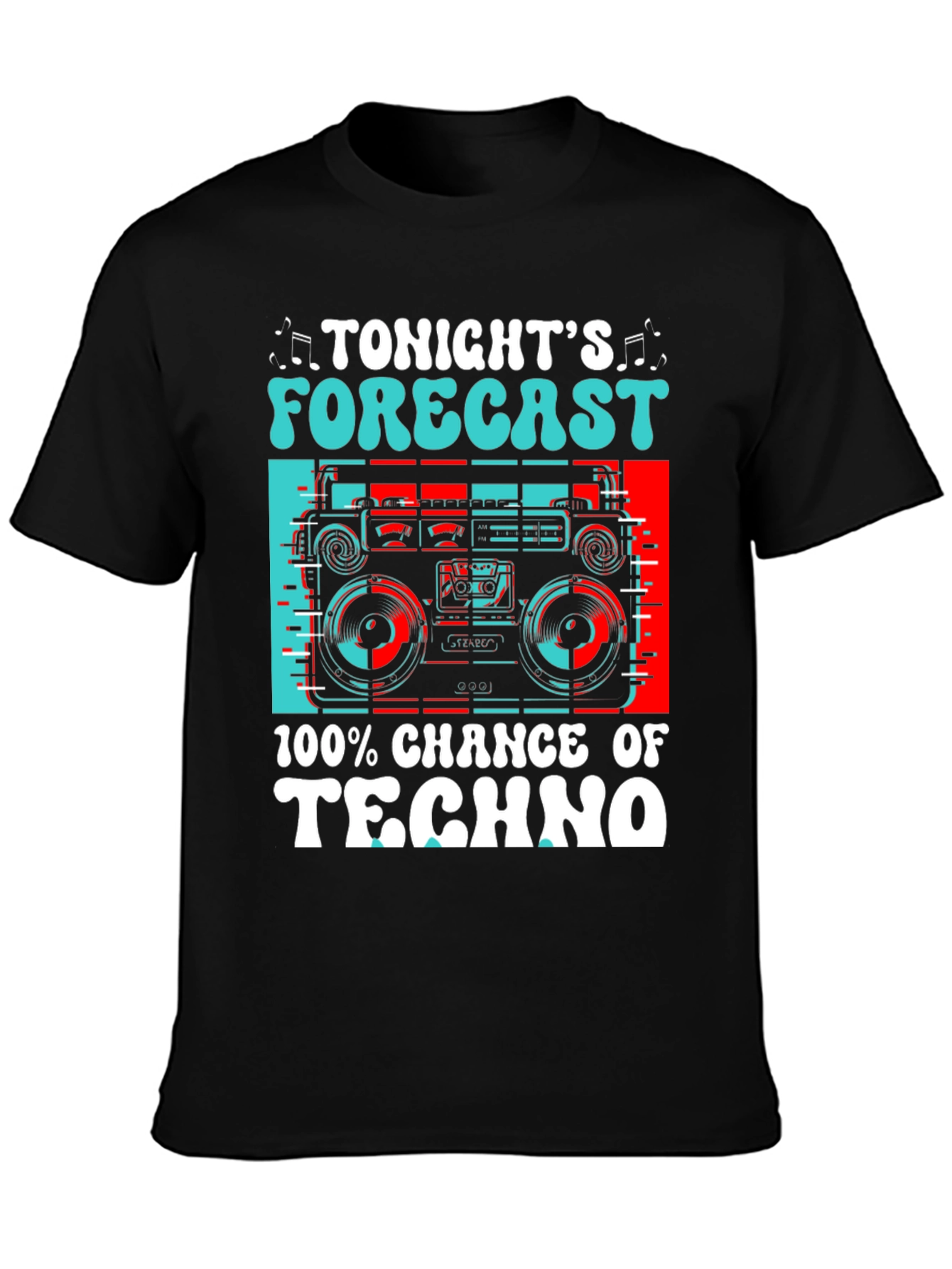Tonights Forecast: 100% Chance of Techno T-Shirt