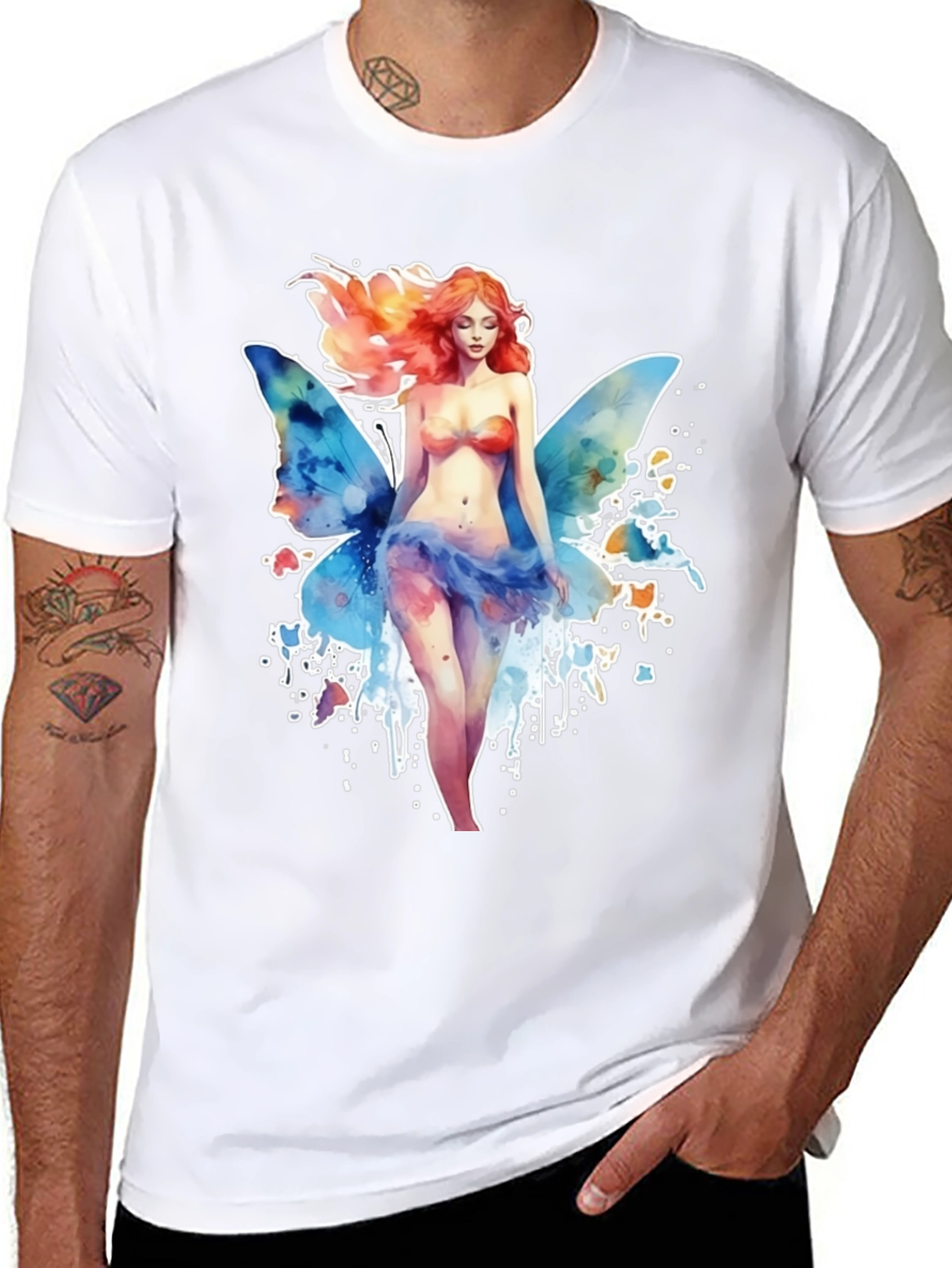 Fairy Watercolor Graphic T-Shirt
