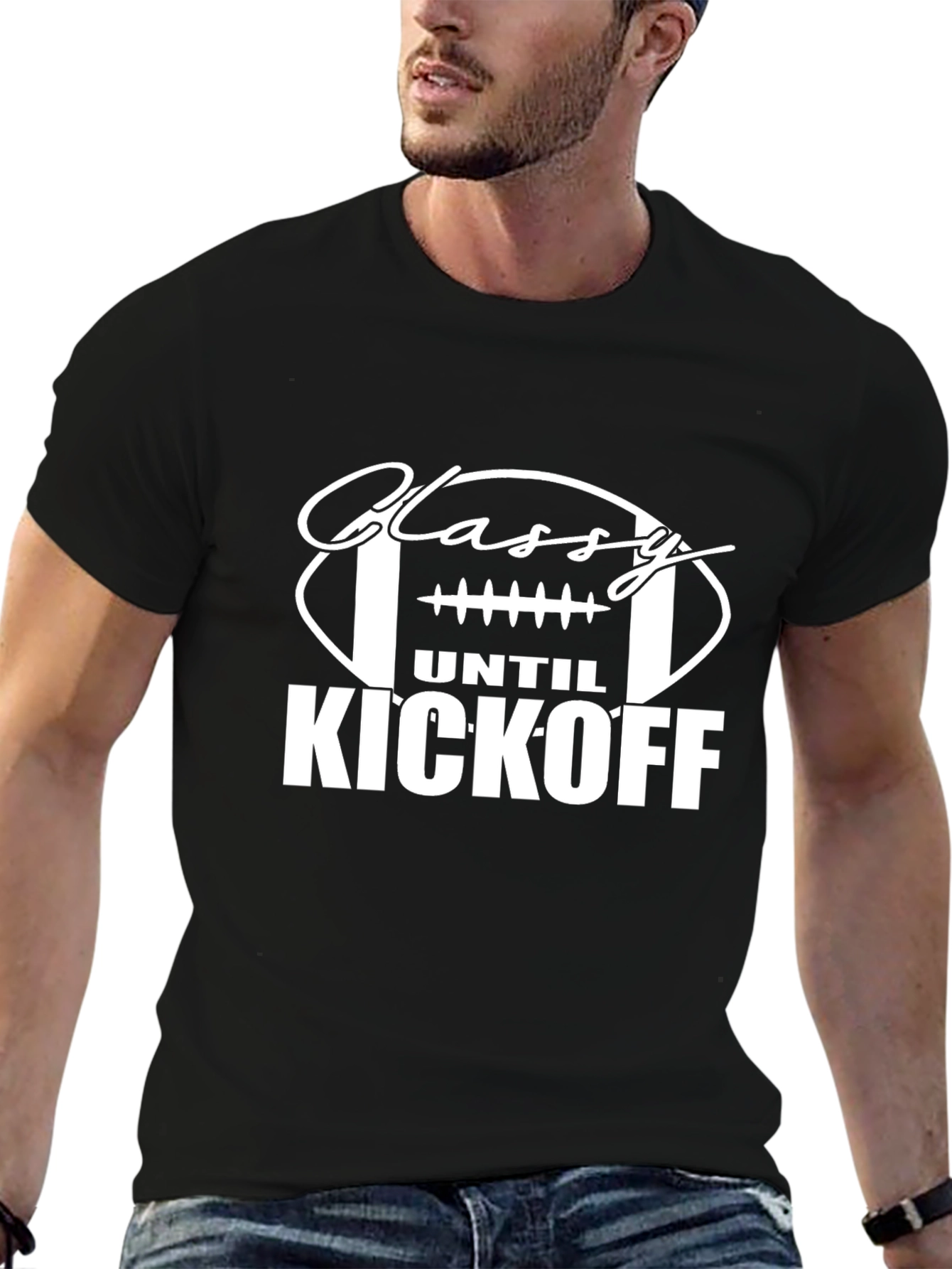 Classy Until Kickoff T-Shirt - Football Season Tee
