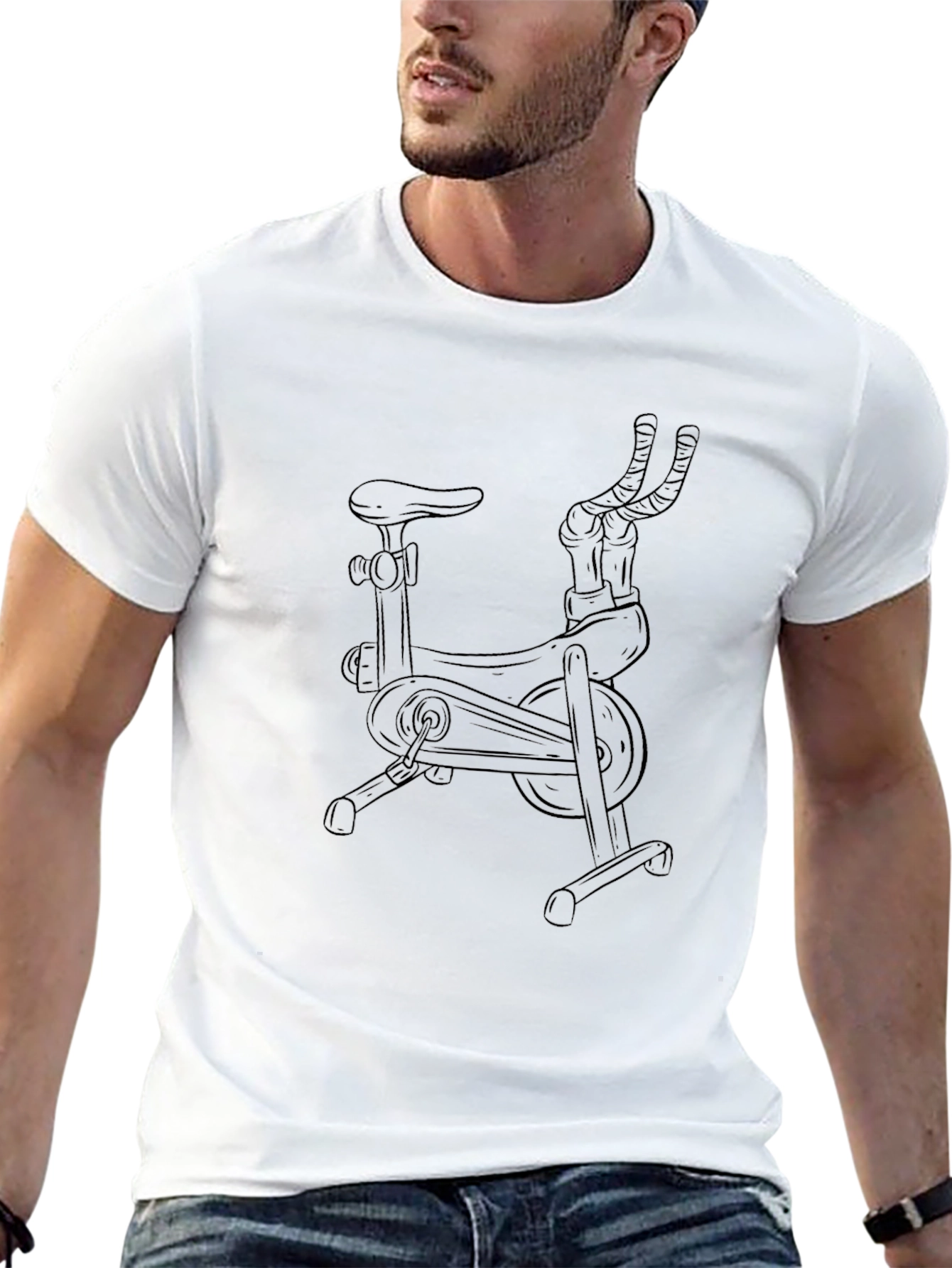 Cycling Workout Shirt - Fitness Theme