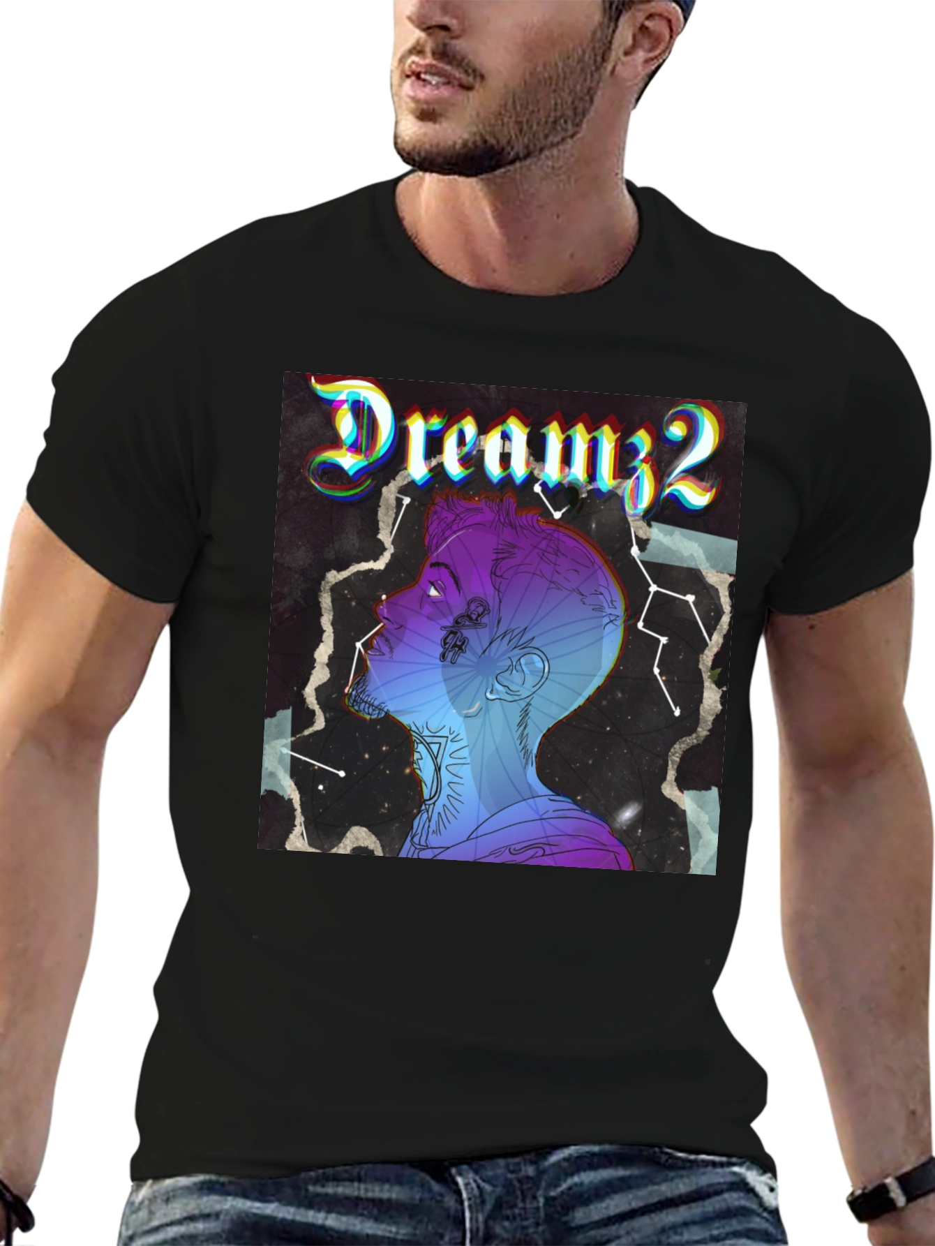 Dreamz2 Graphic T-Shirt - Stylish Black Tee