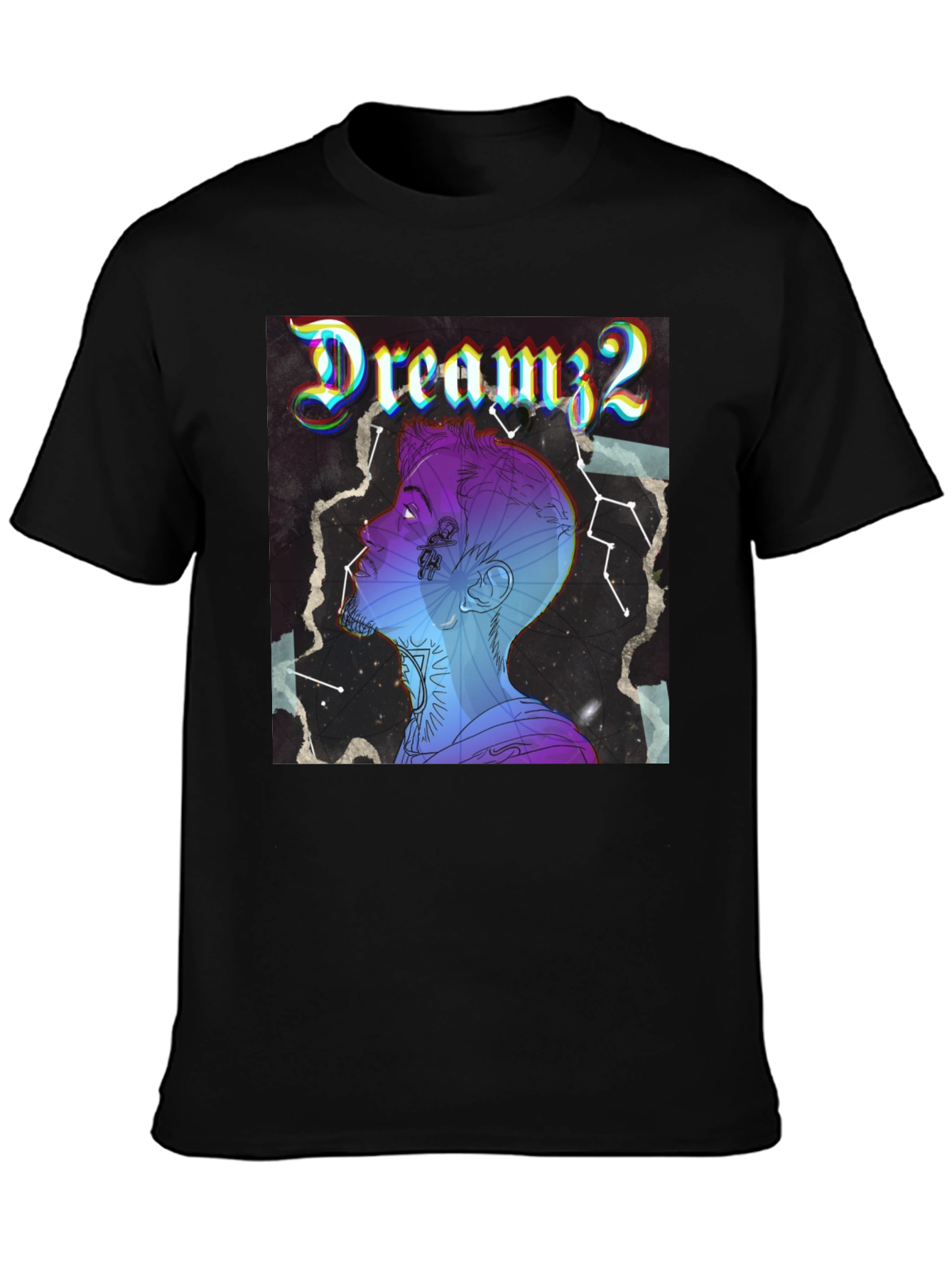 Dreamz2 Graphic T-Shirt - Stylish Black Tee