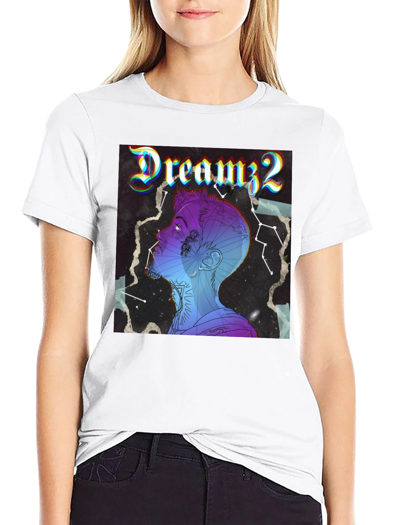 Dreamz2 Graphic T-Shirt - Stylish Black Tee