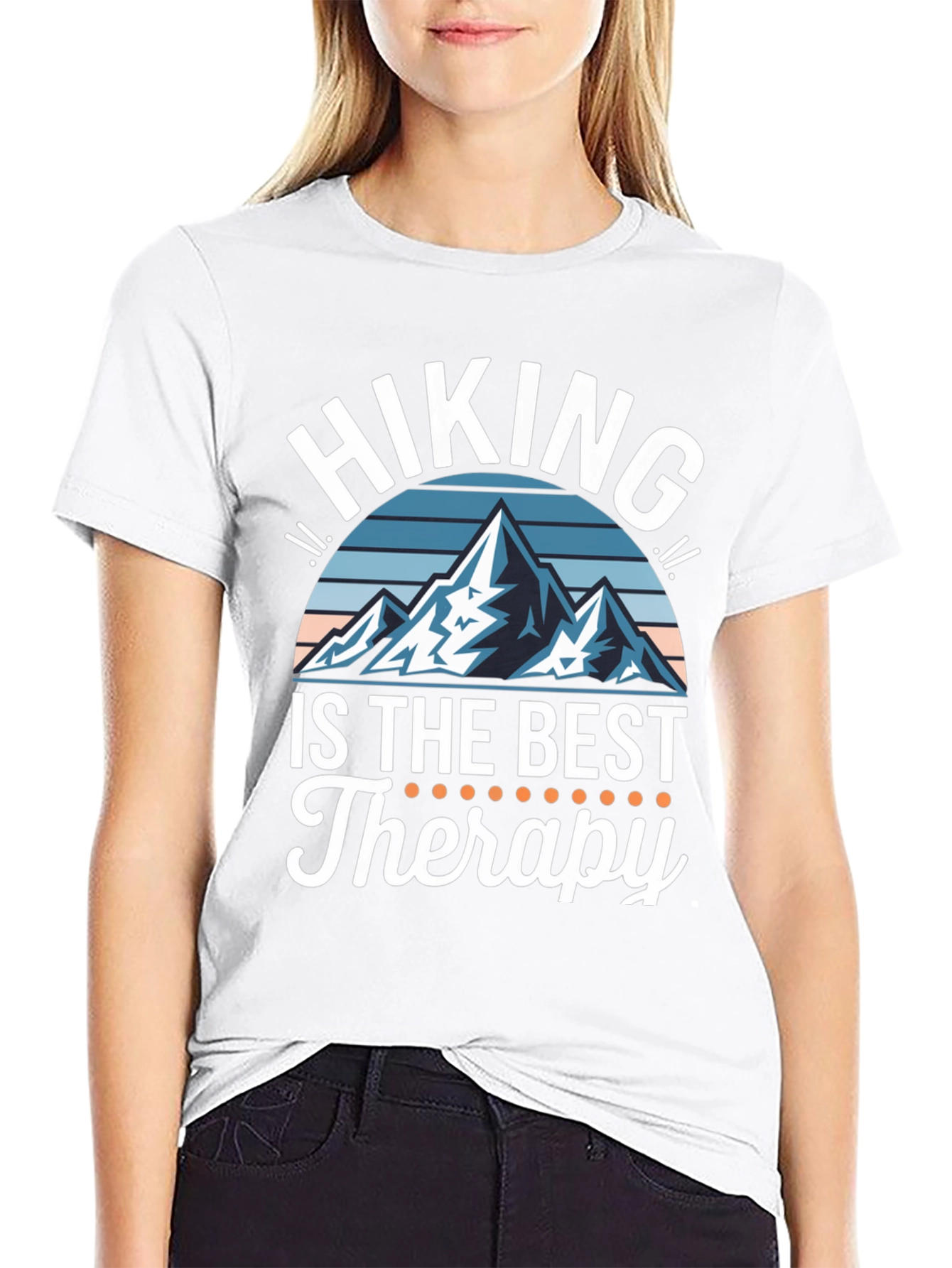 Hiking Therapy Graphic Tee - Mountain Lover Shirt