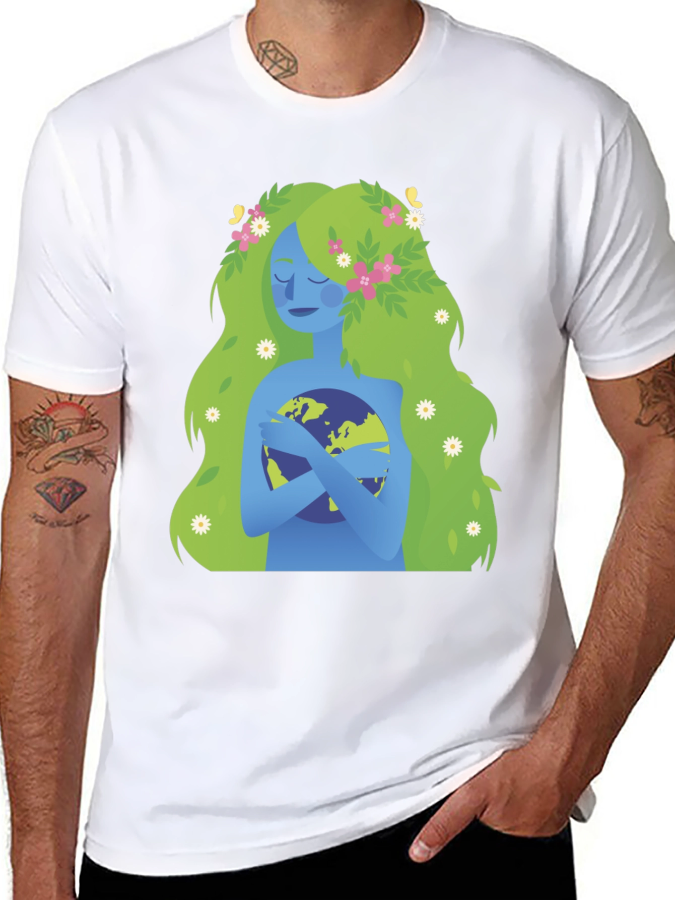 Mother Earth Graphic Tee - Protect Our Planet!