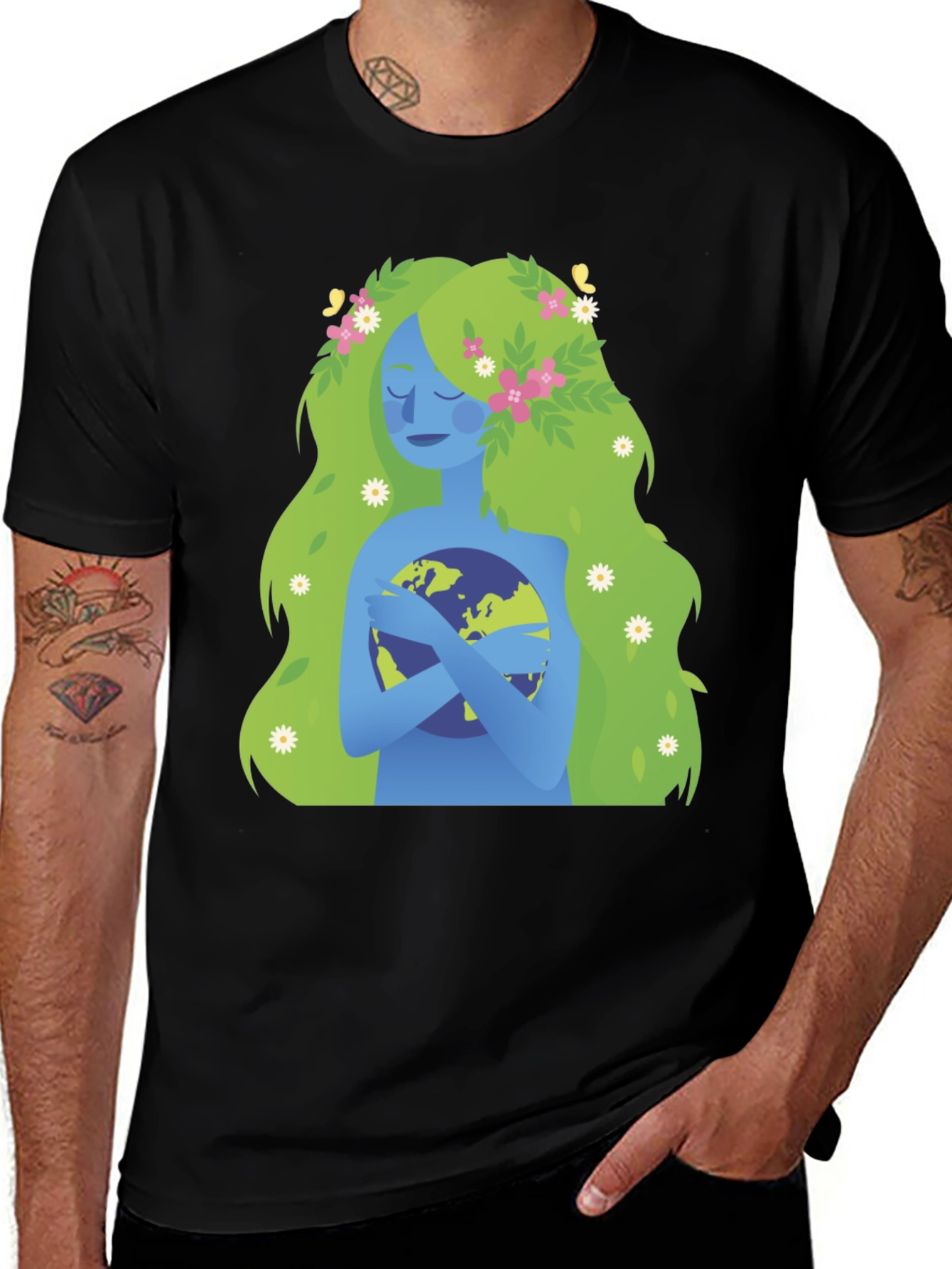 Mother Earth Graphic Tee - Protect Our Planet!