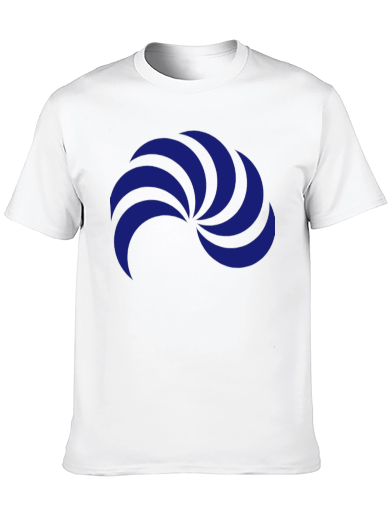 Stylish Black T-Shirt with Blue Abstract Graphic Print