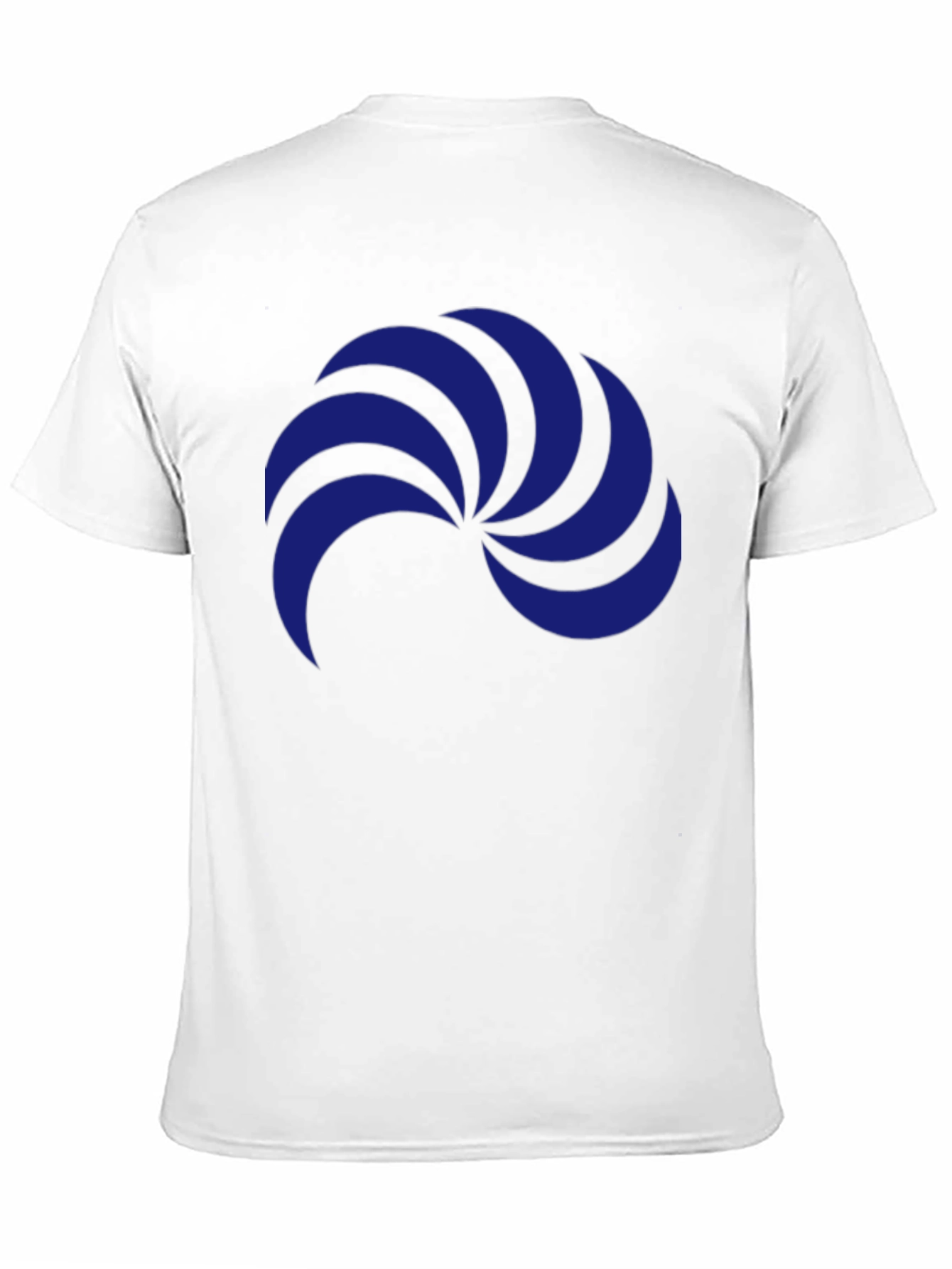Stylish Black T-Shirt with Blue Abstract Graphic Print