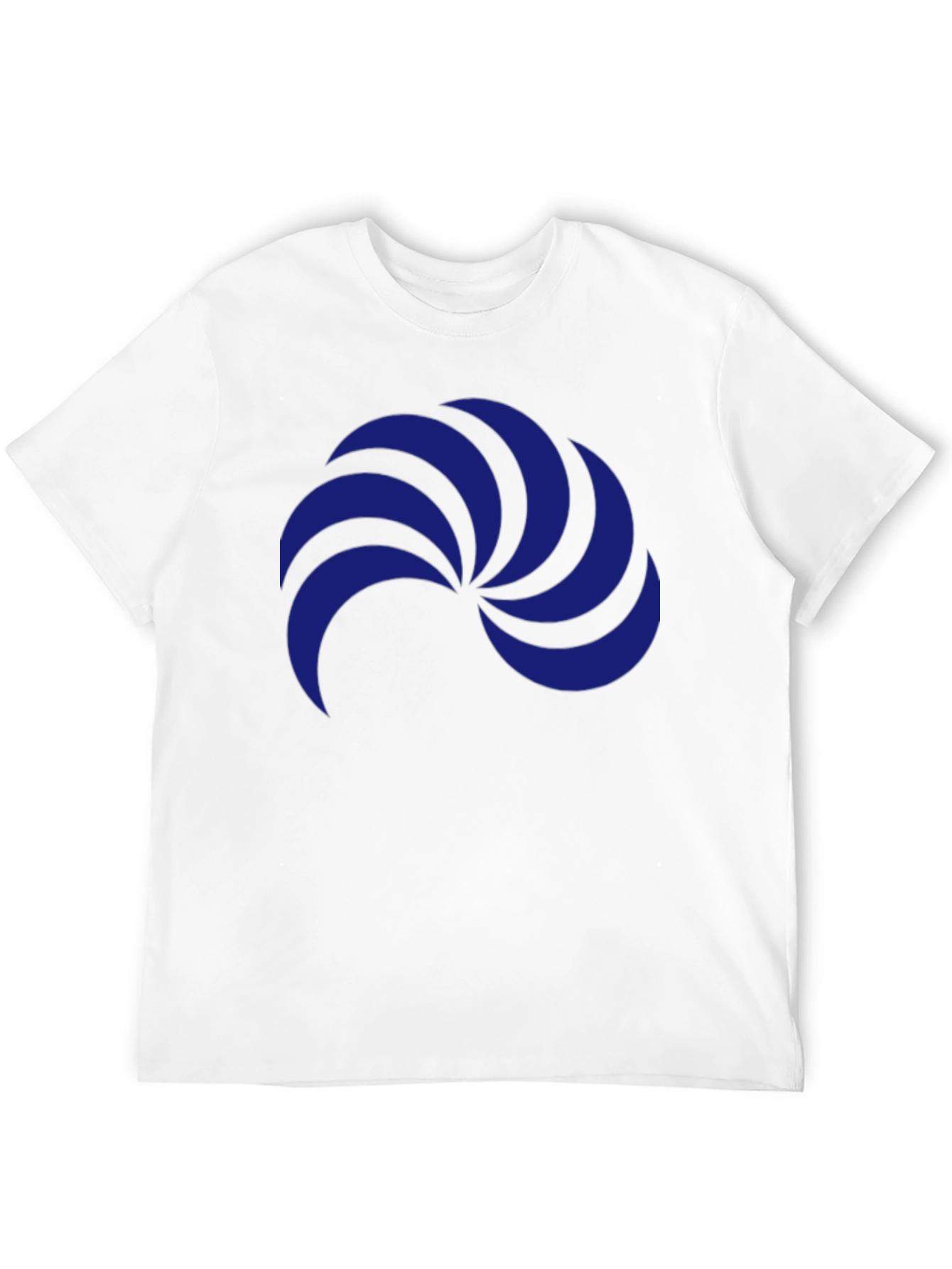 Stylish Black T-Shirt with Blue Abstract Graphic Print