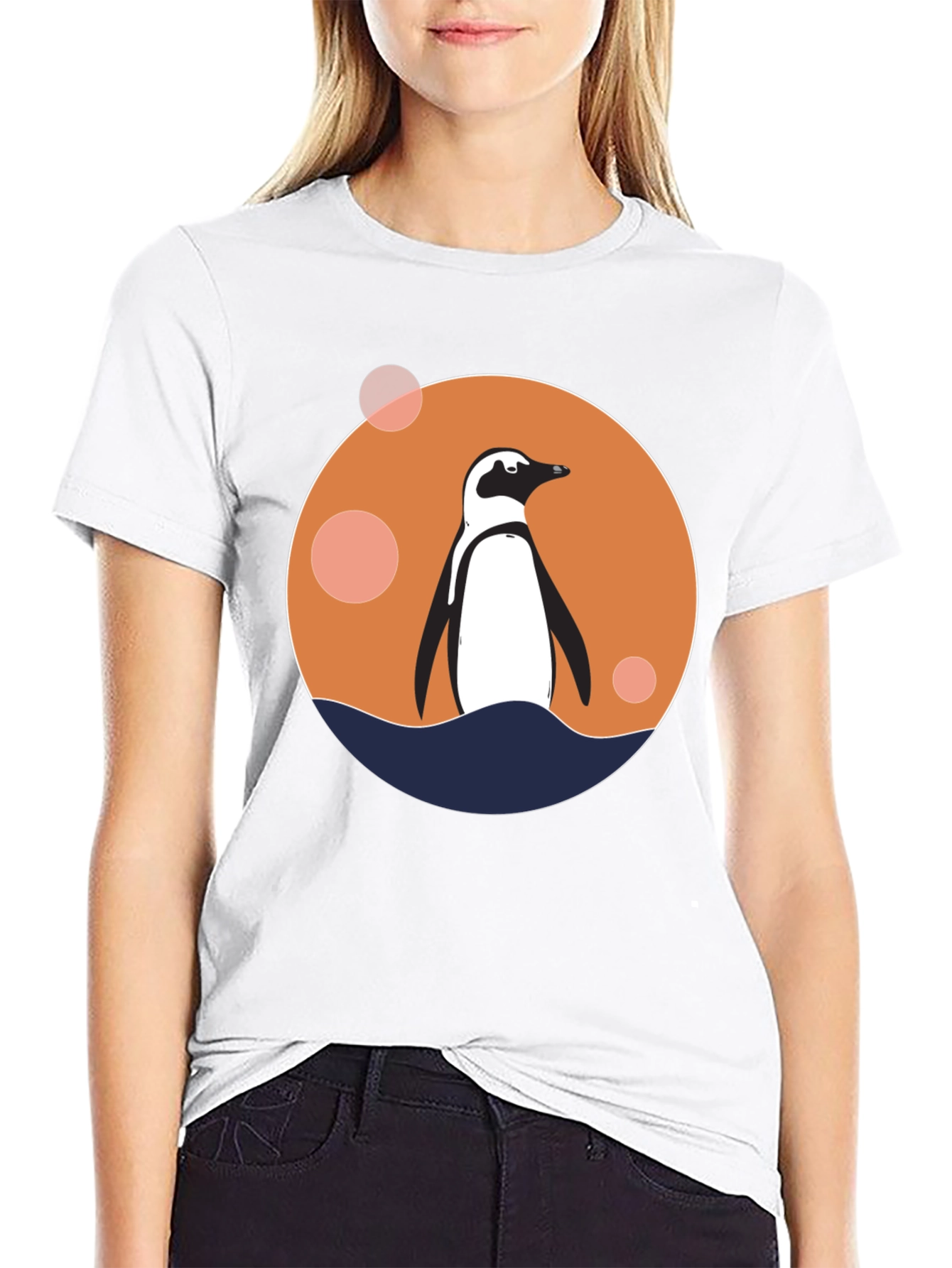 Penguin Graphic Black T-Shirt
