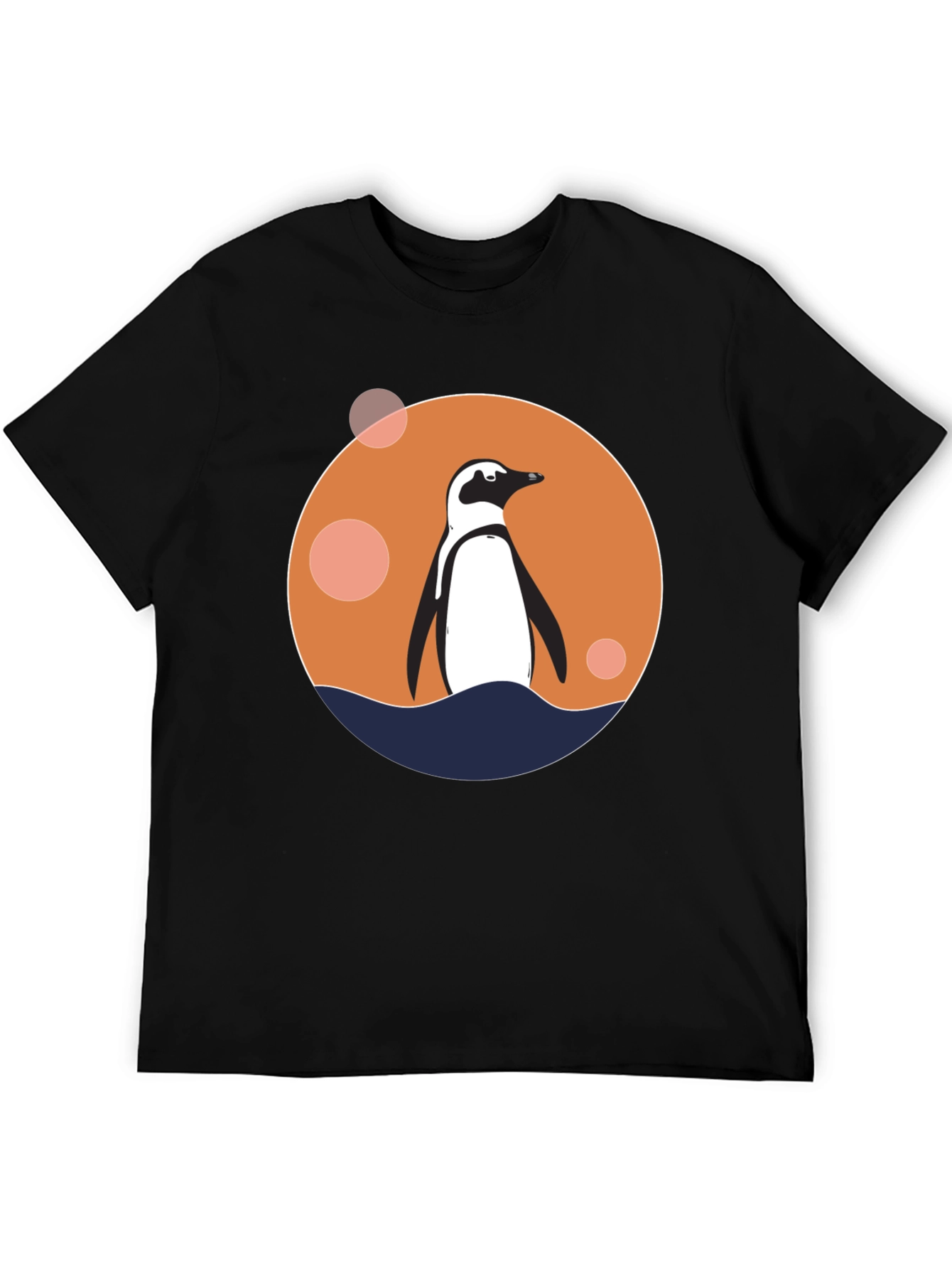 Penguin Graphic Black T-Shirt