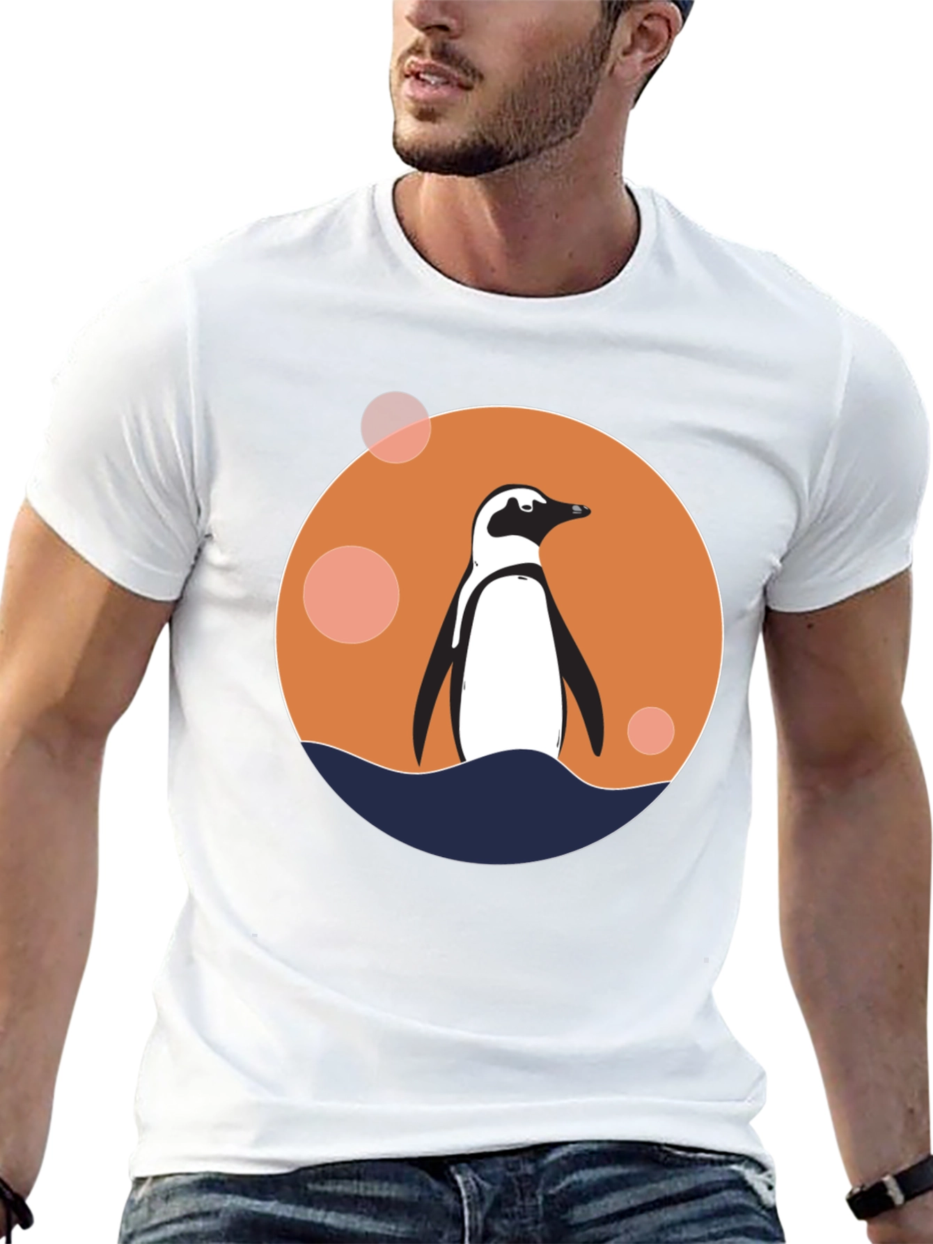 Penguin Graphic Black T-Shirt