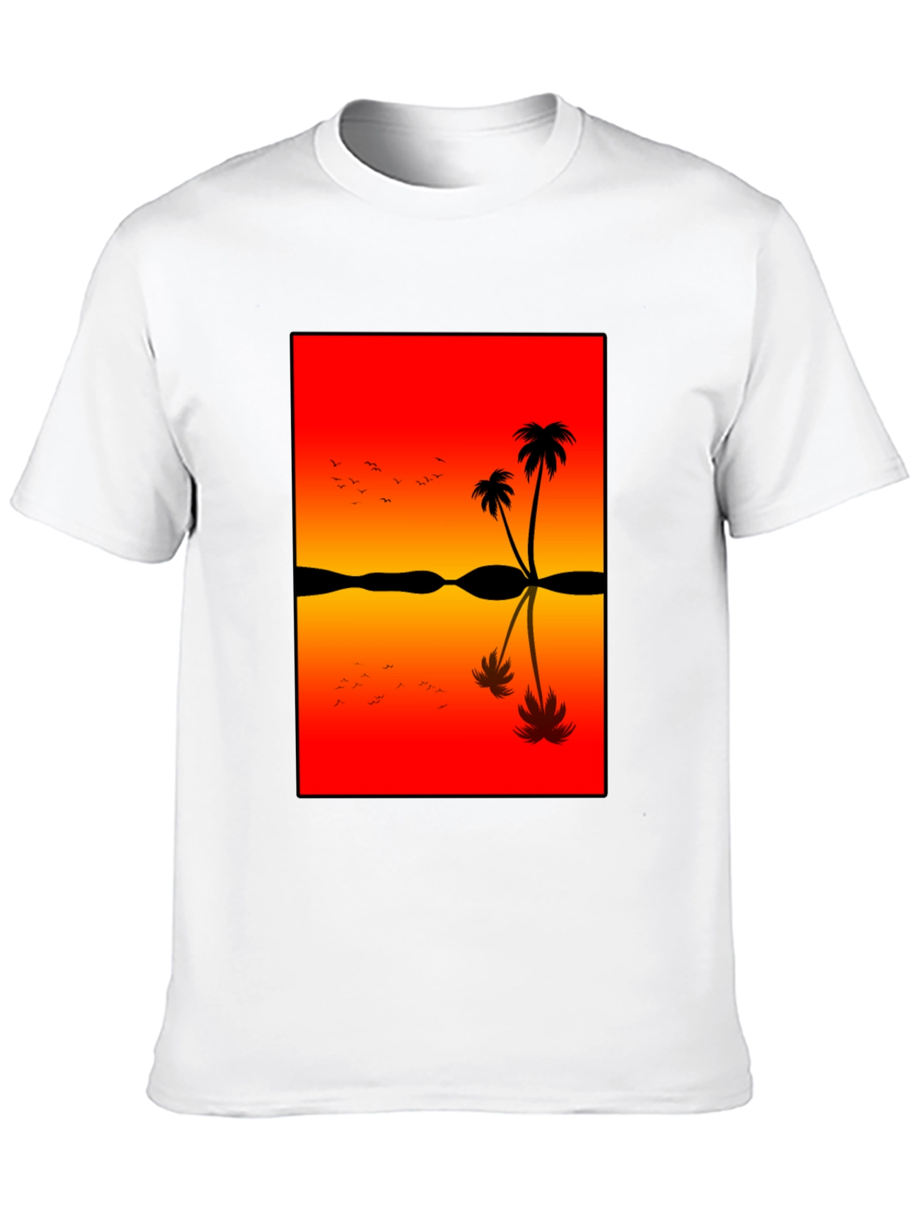 Sunset Palm Tree Graphic Tee