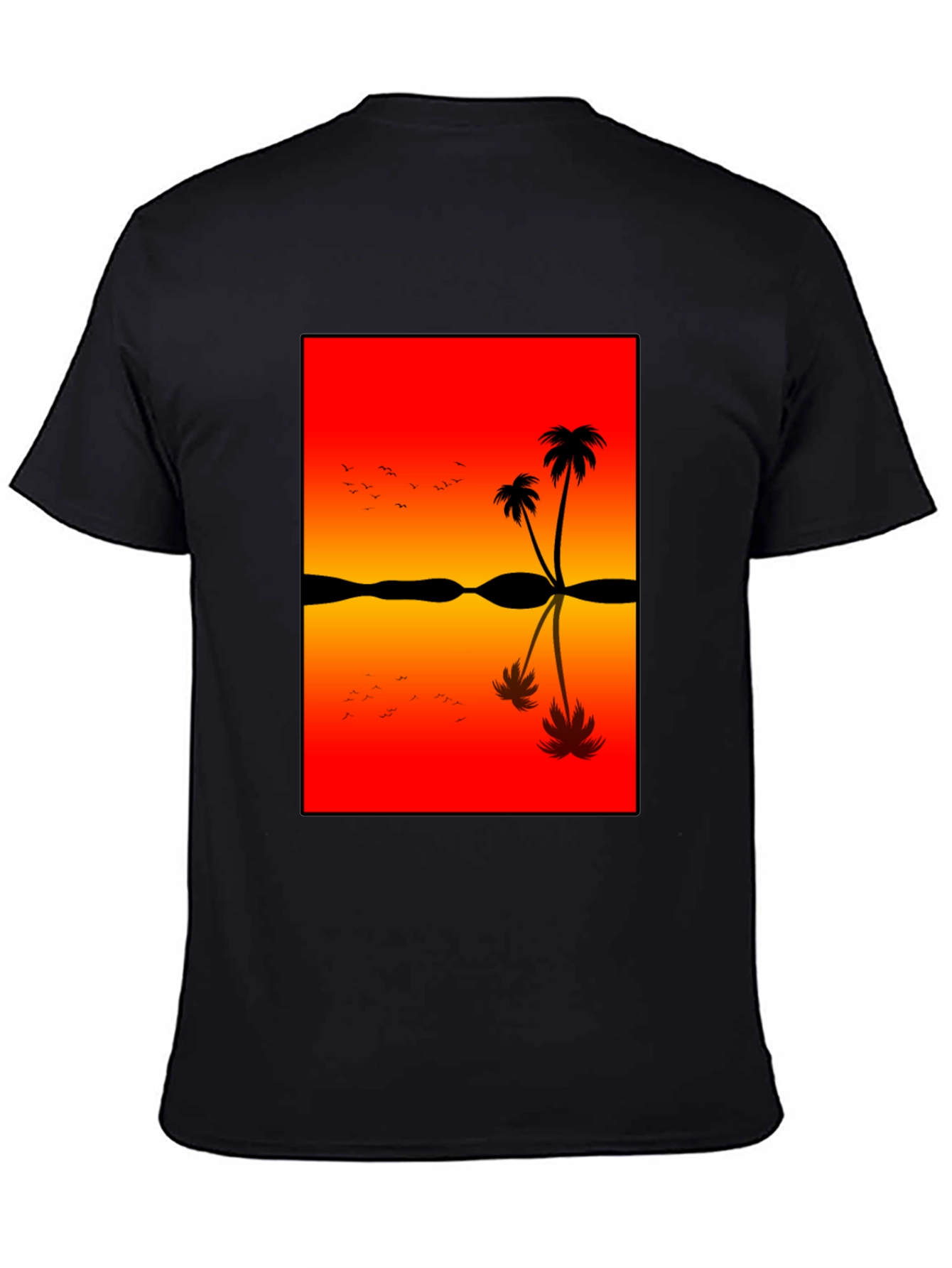 Sunset Palm Tree Graphic Tee
