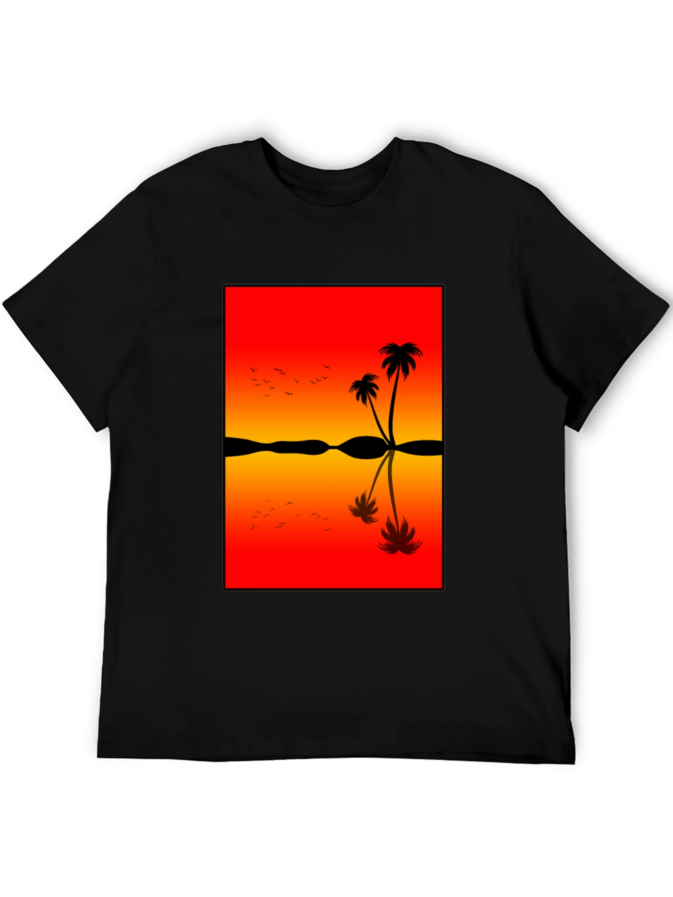 Sunset Palm Tree Graphic Tee