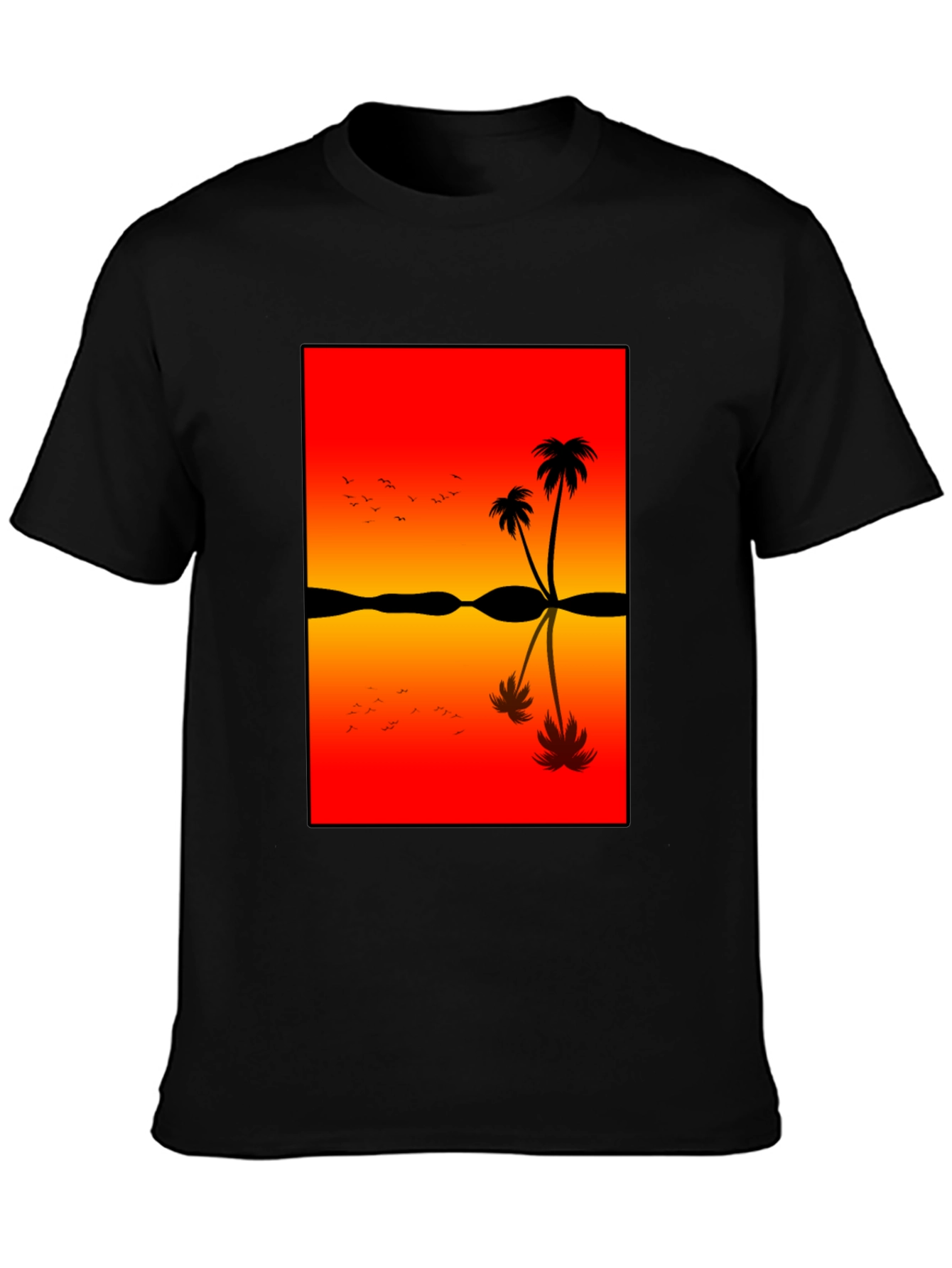 Sunset Palm Tree Graphic Tee