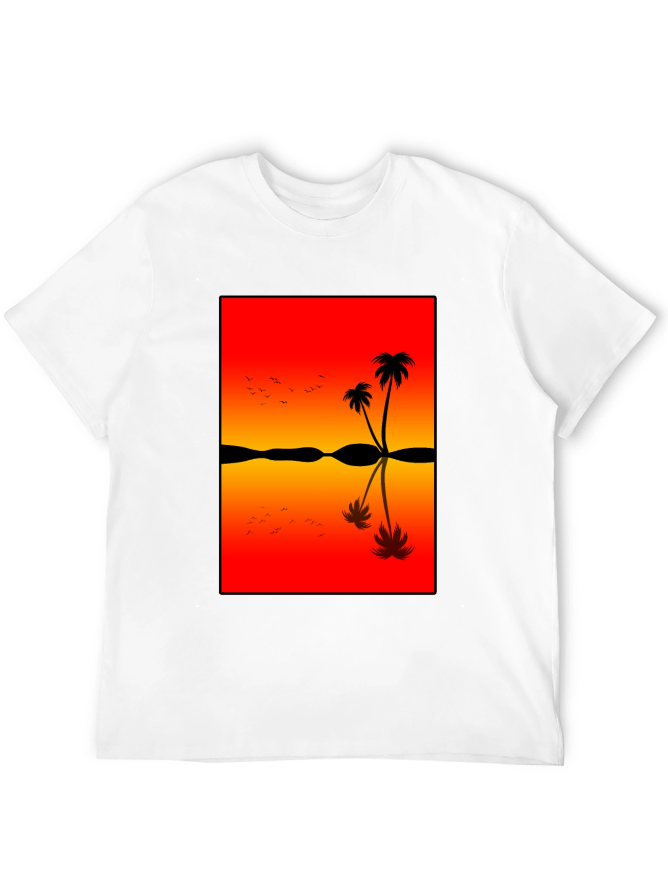 Sunset Palm Tree Graphic Tee