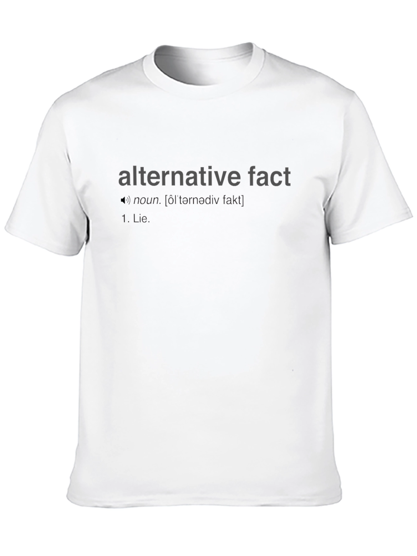 Alternative Fact Black T-Shirt Definition Design