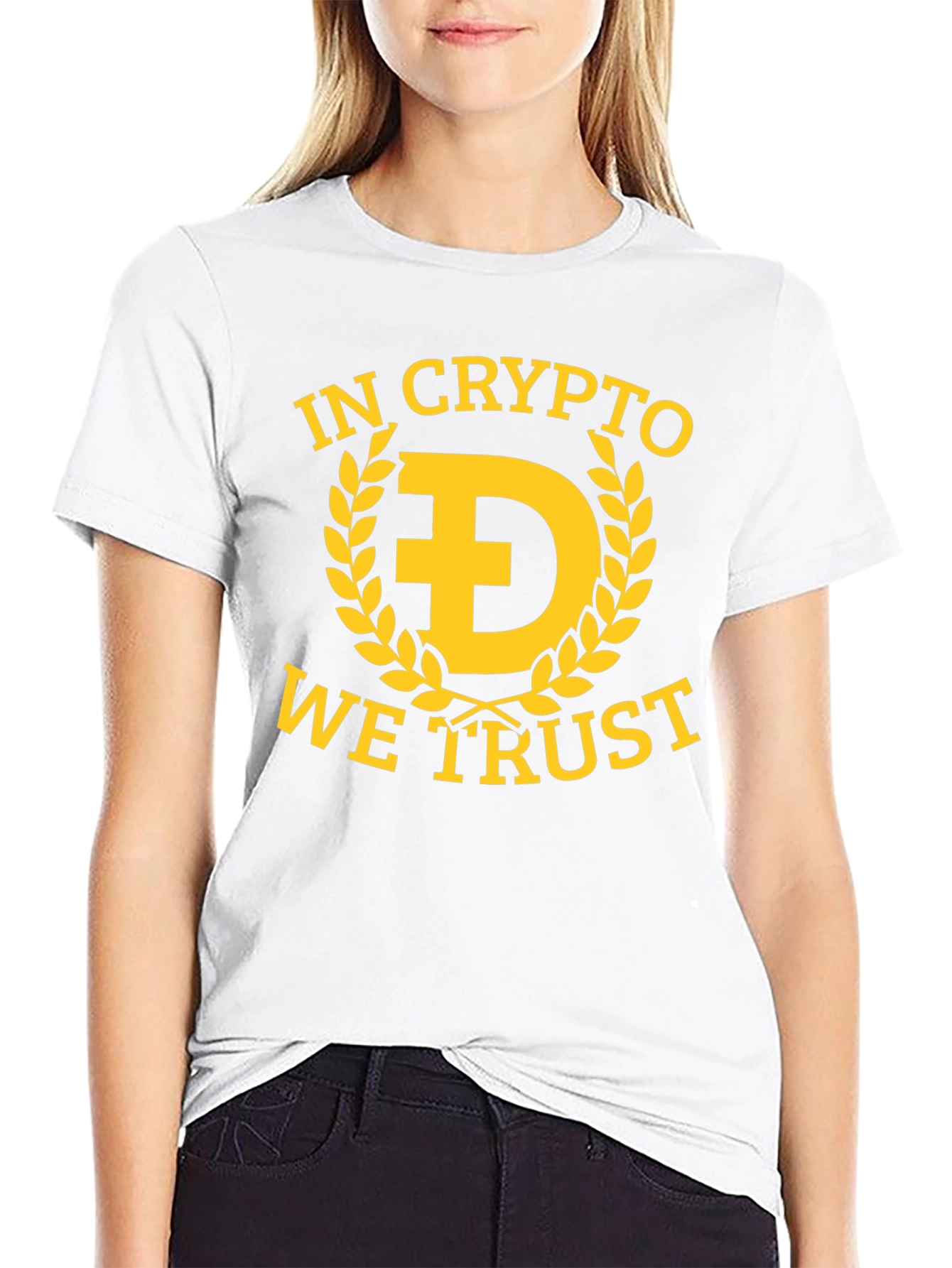 In Crypto We Trust T-Shirt - Dogecoin