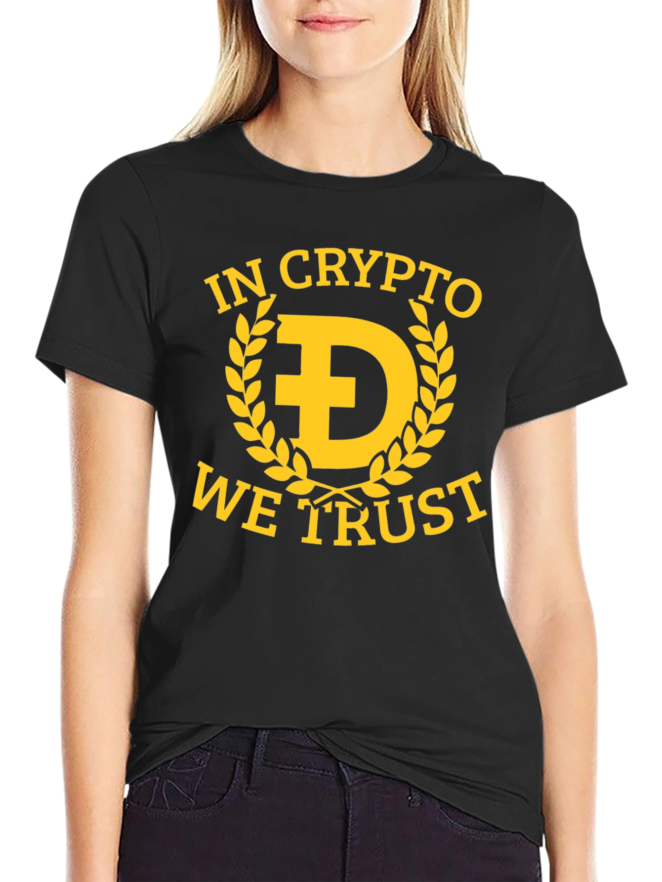 In Crypto We Trust T-Shirt - Dogecoin