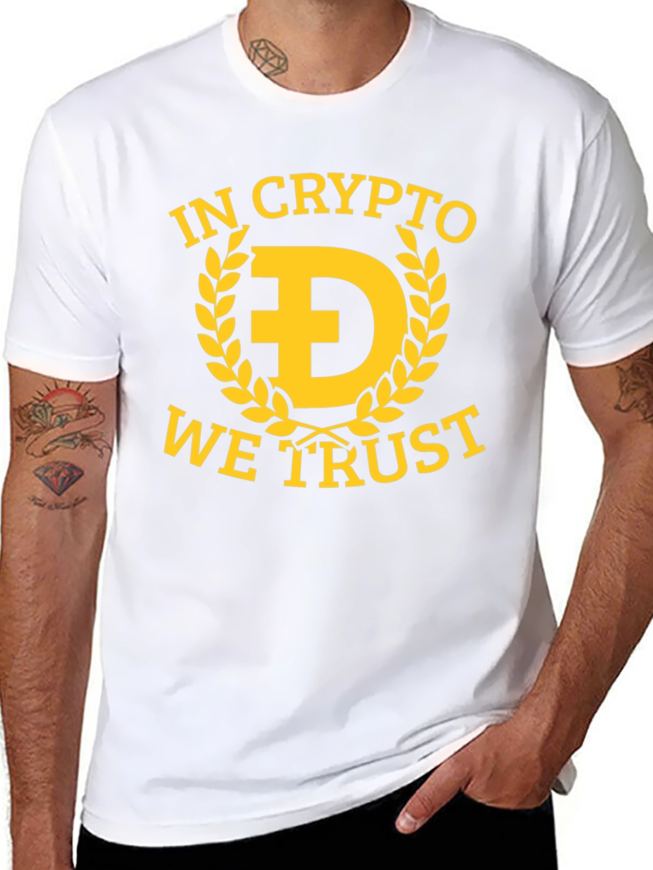 In Crypto We Trust T-Shirt - Dogecoin