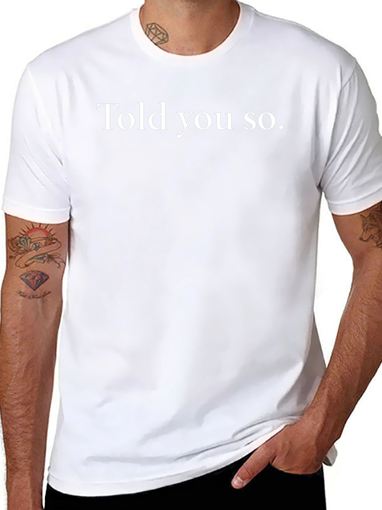 Told You So Black Graphic Tee