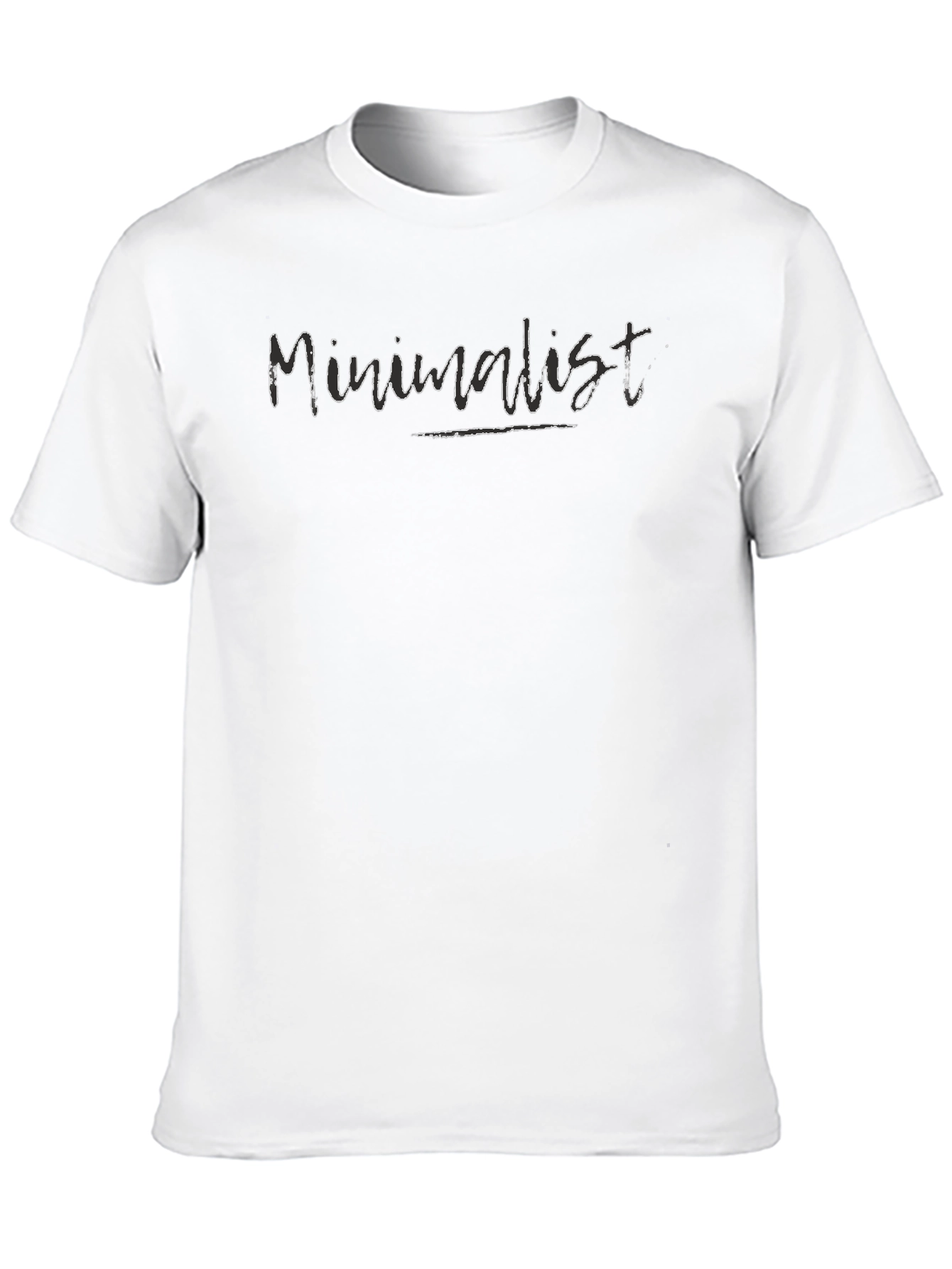 Minimalist Black Graphic Tee - Mens Style