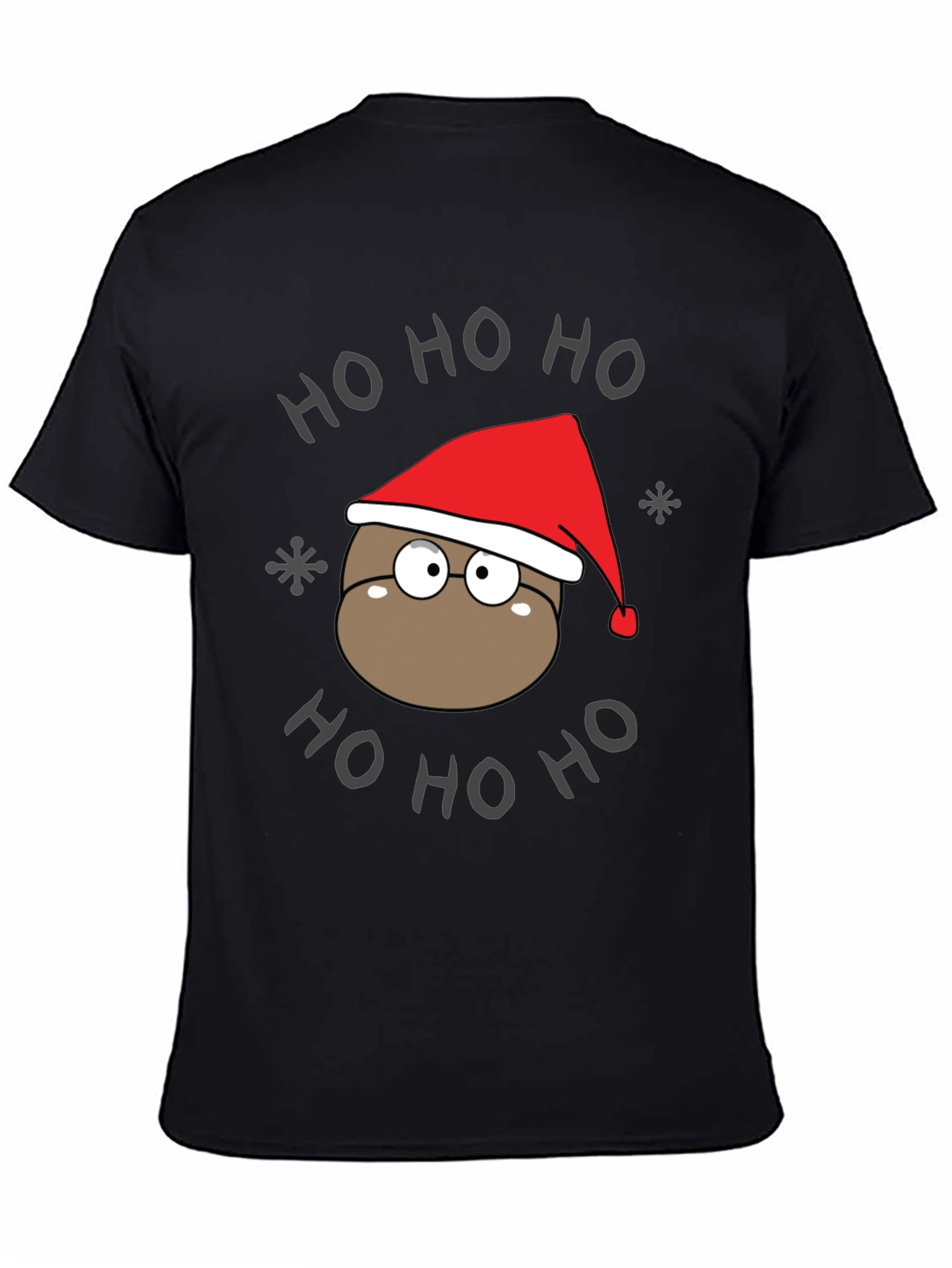 Ho Ho Ho Holiday T-Shirt - Cute Cartoon Santa