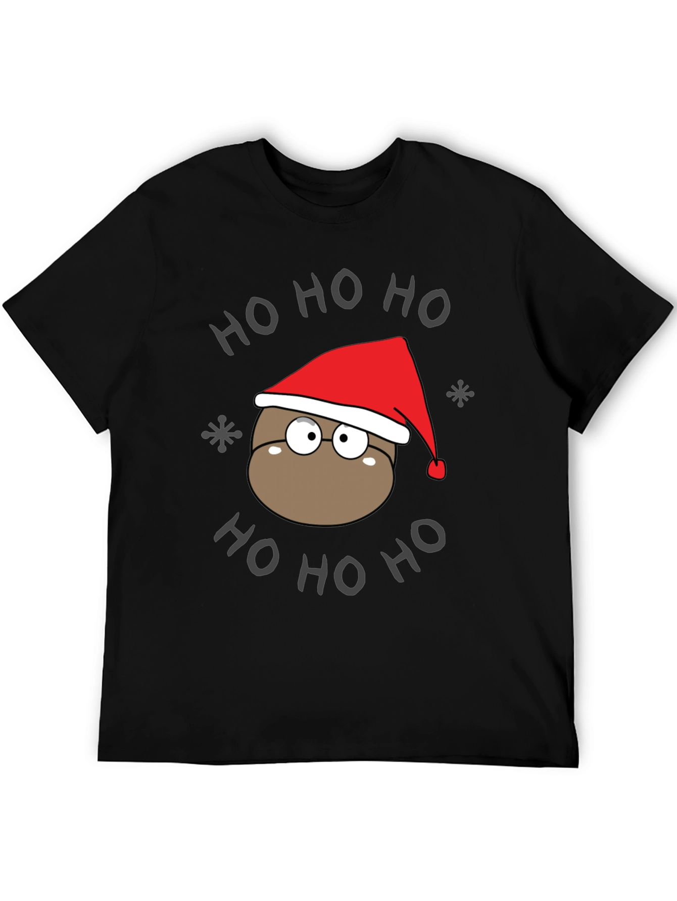 Ho Ho Ho Holiday T-Shirt - Cute Cartoon Santa