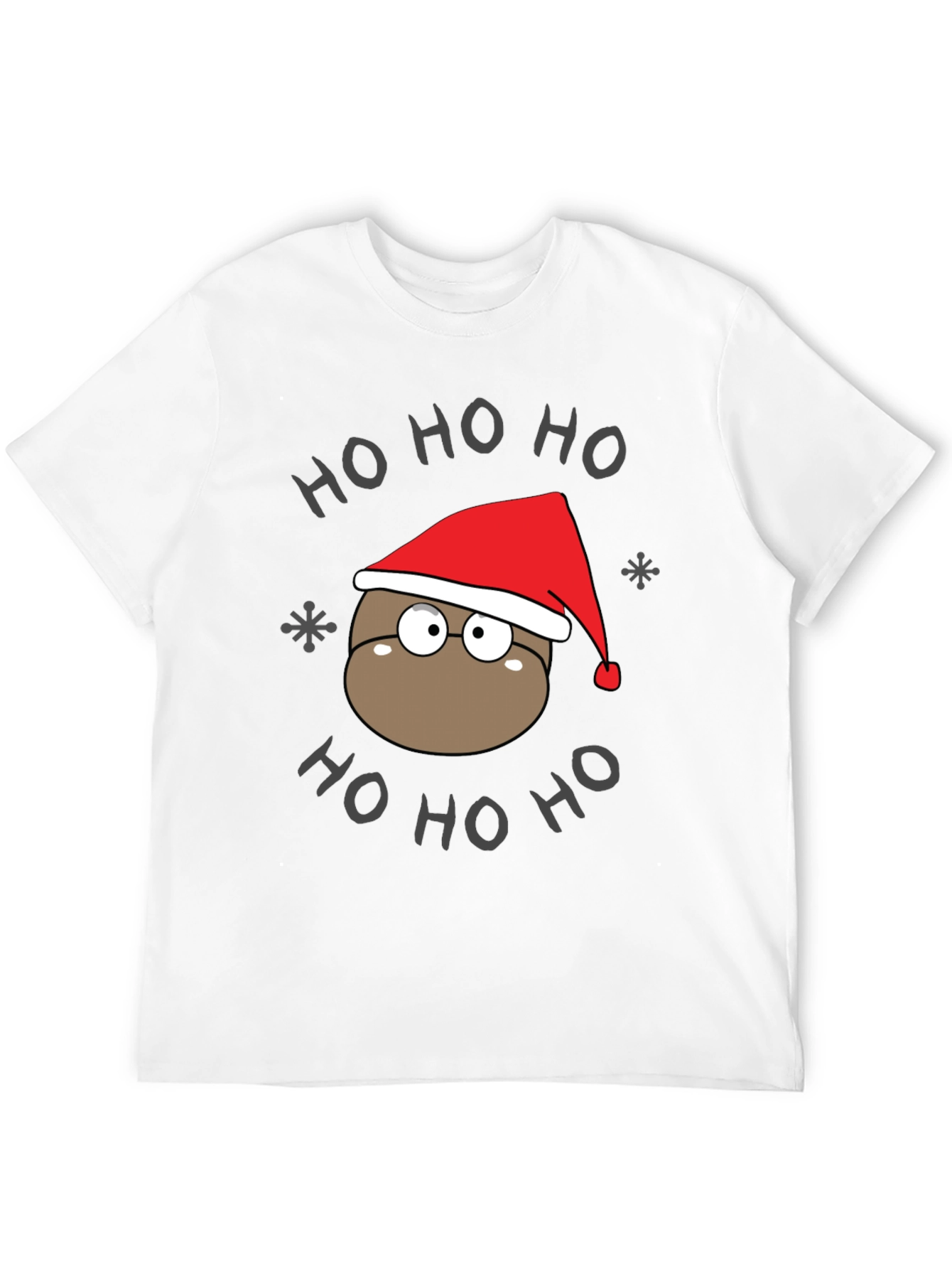 Ho Ho Ho Holiday T-Shirt - Cute Cartoon Santa