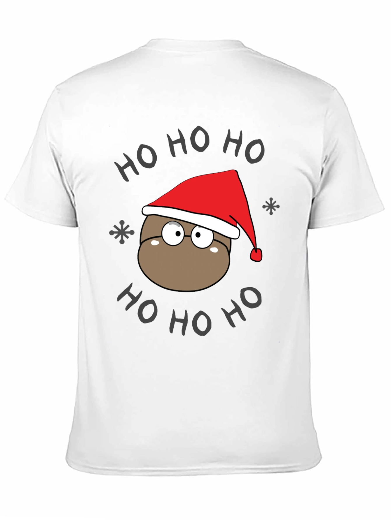 Ho Ho Ho Holiday T-Shirt - Cute Cartoon Santa