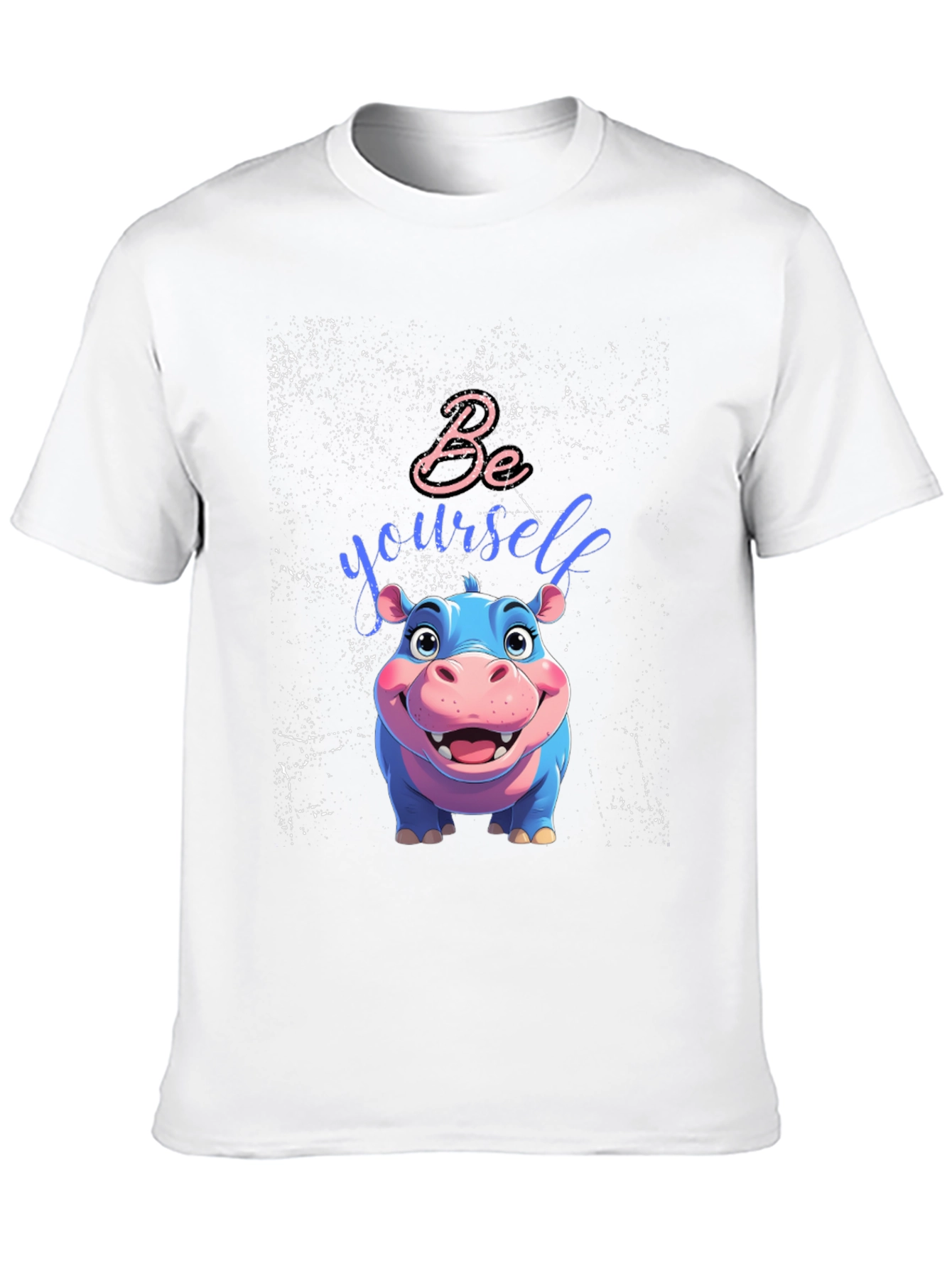 Be Yourself Hippo Tee - Unique Graphic T-Shirt