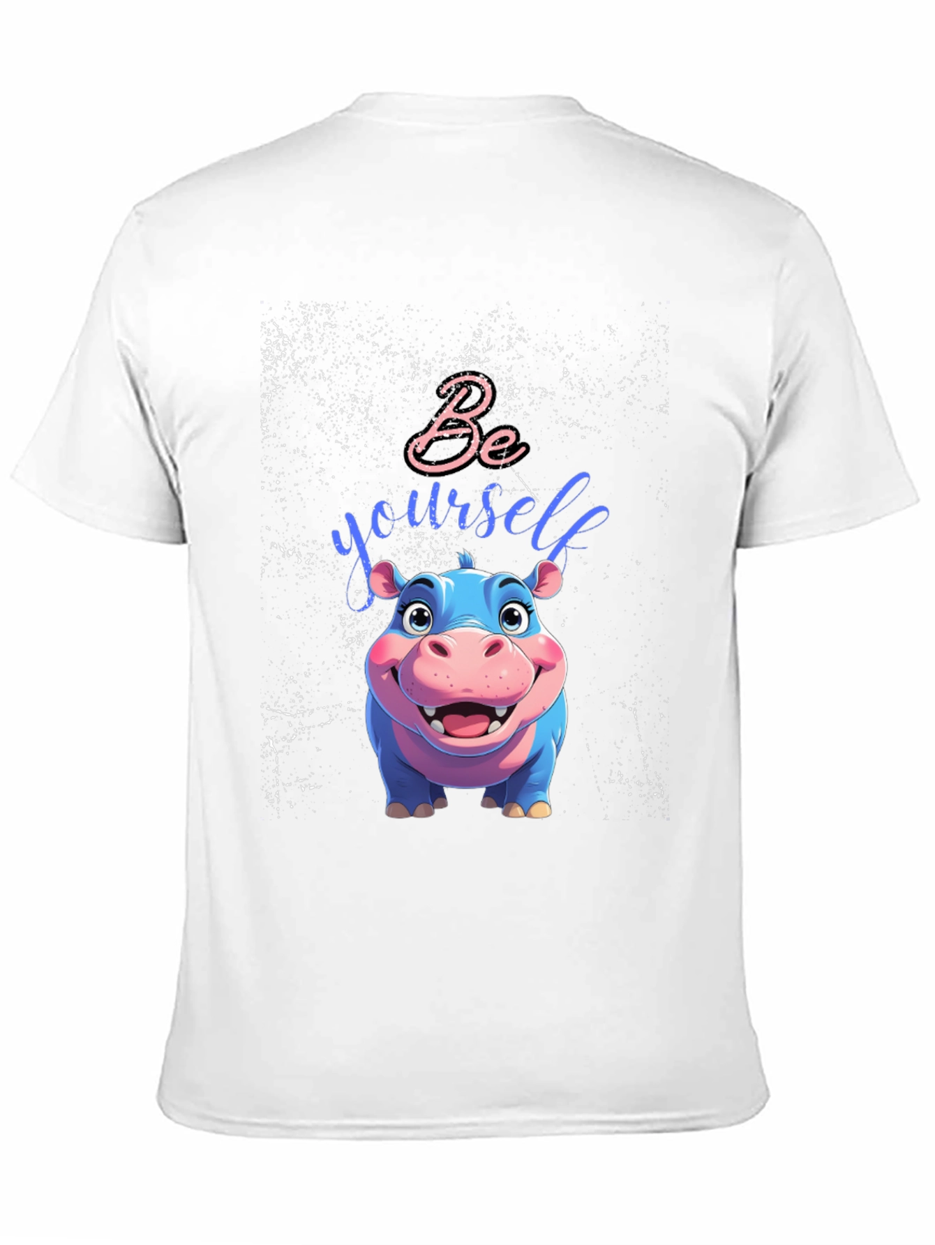 Be Yourself Hippo Tee - Unique Graphic T-Shirt
