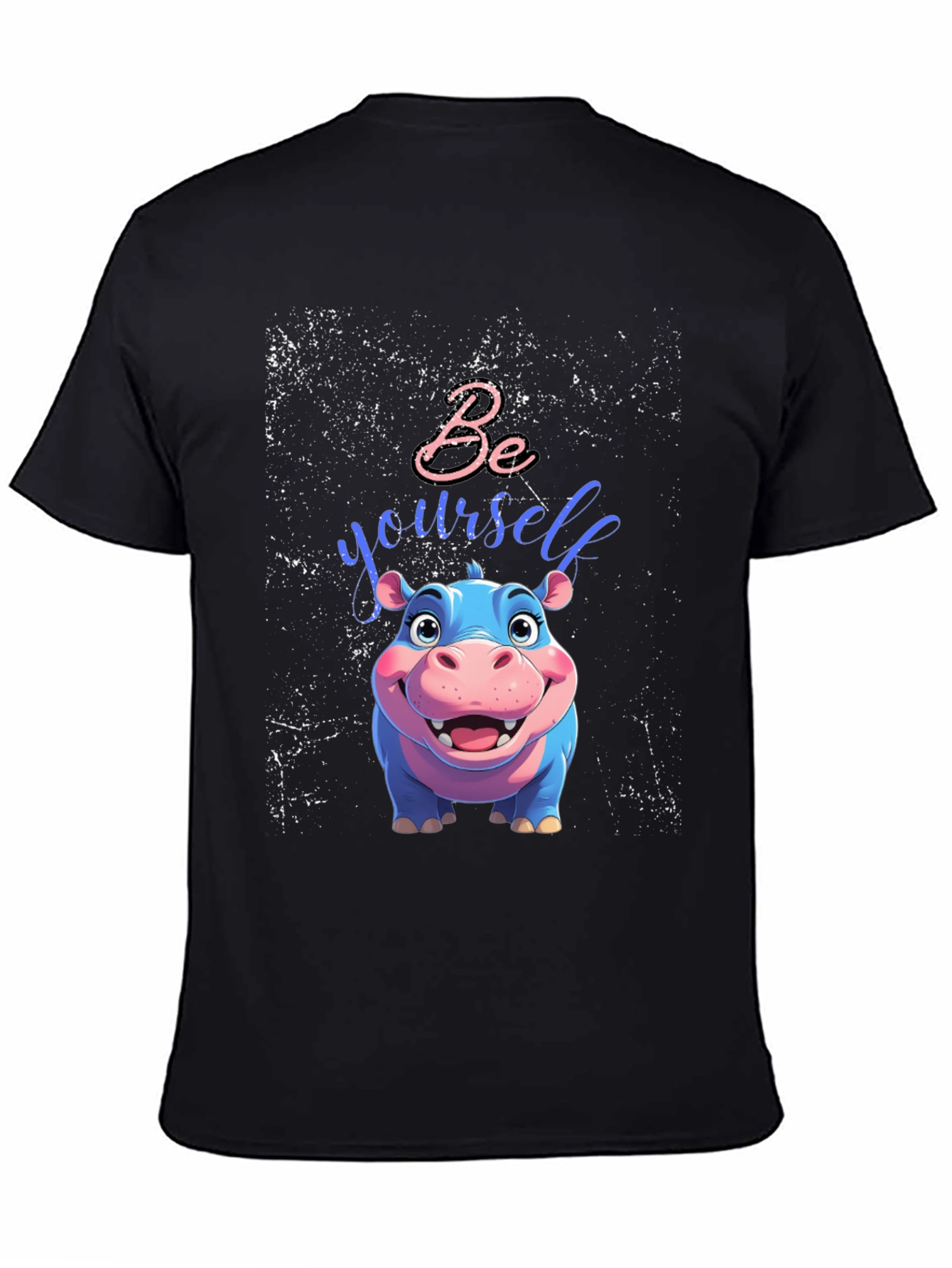 Be Yourself Hippo Tee - Unique Graphic T-Shirt