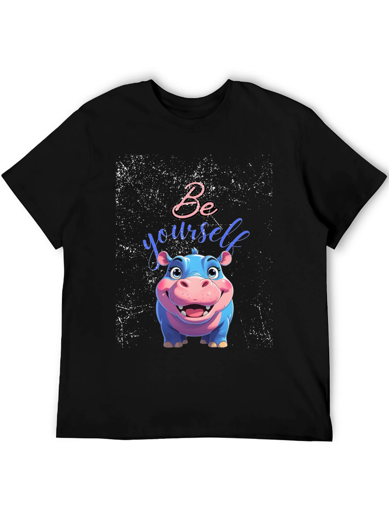 Be Yourself Hippo Tee - Unique Graphic T-Shirt