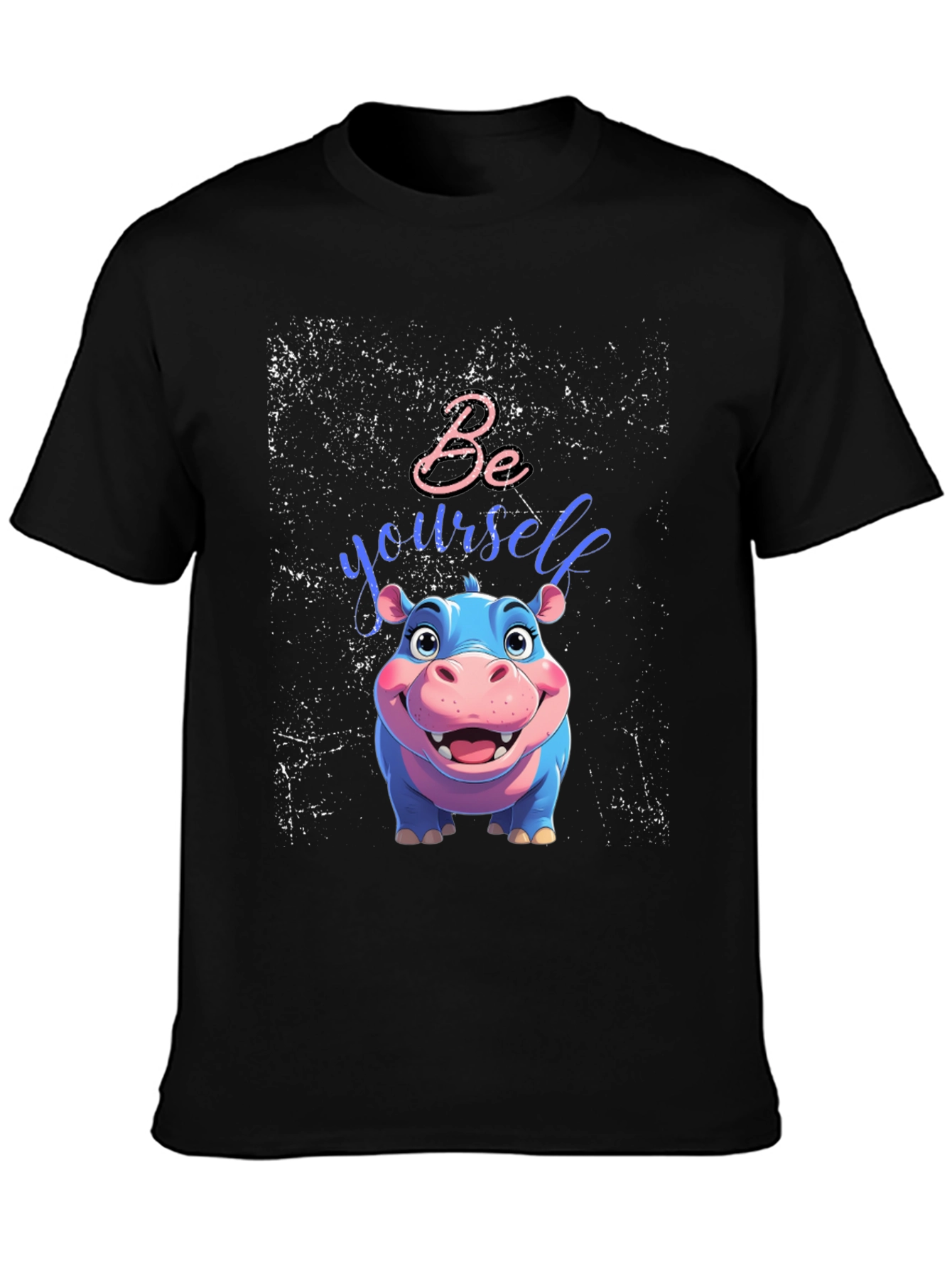 Be Yourself Hippo Tee - Unique Graphic T-Shirt