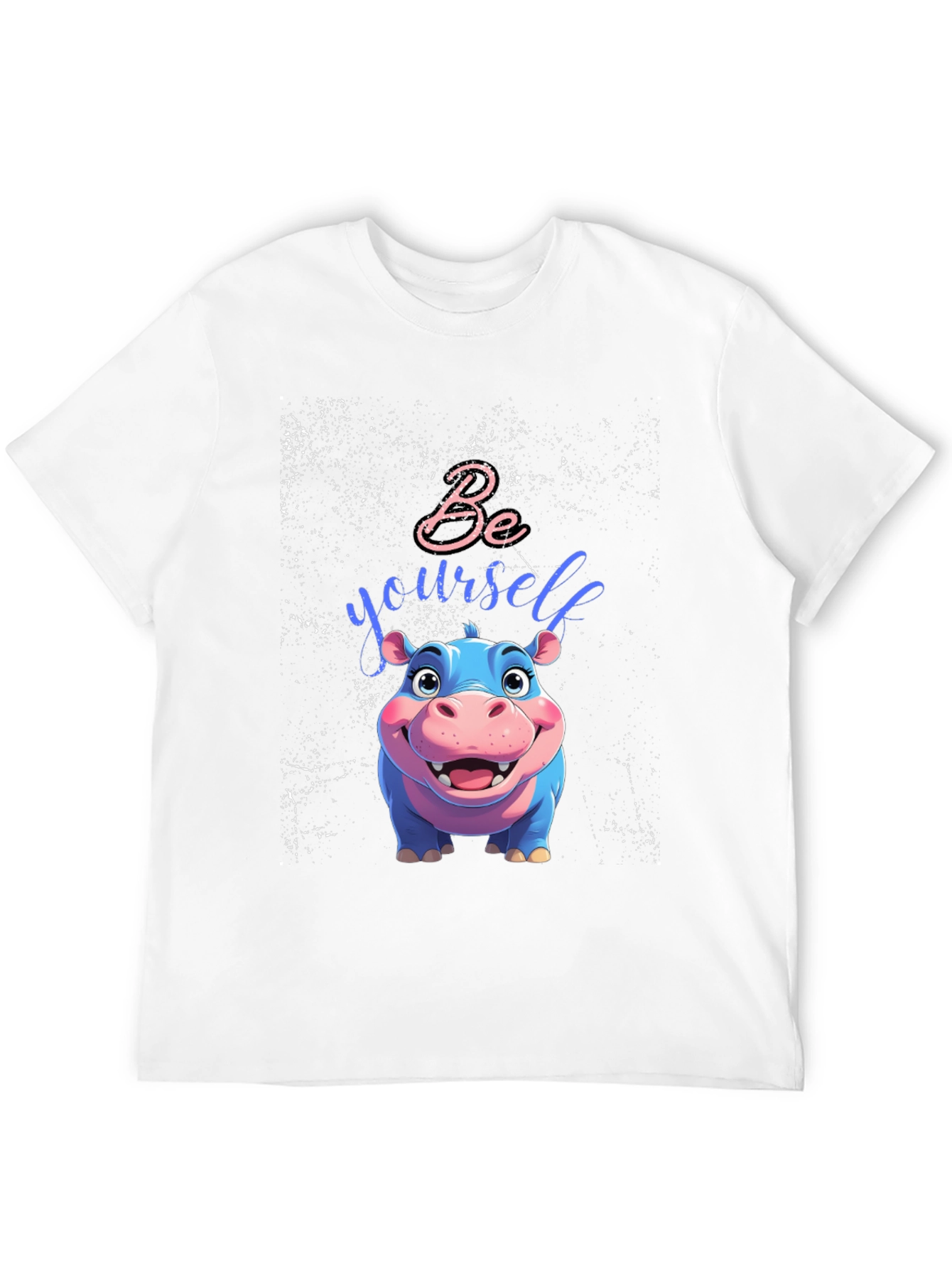 Be Yourself Hippo Tee - Unique Graphic T-Shirt