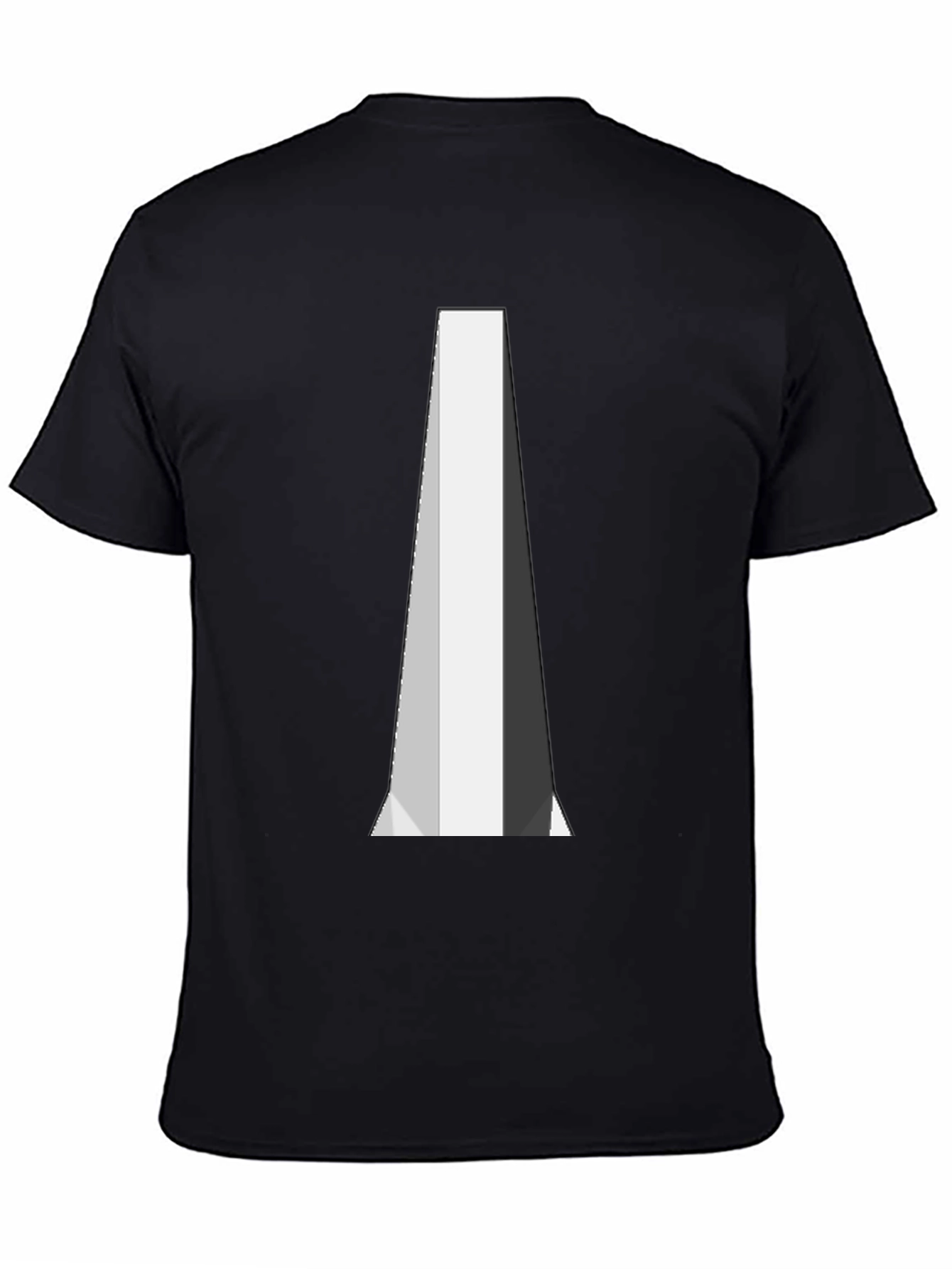 Abstract Geometric Graphic Black T-Shirt