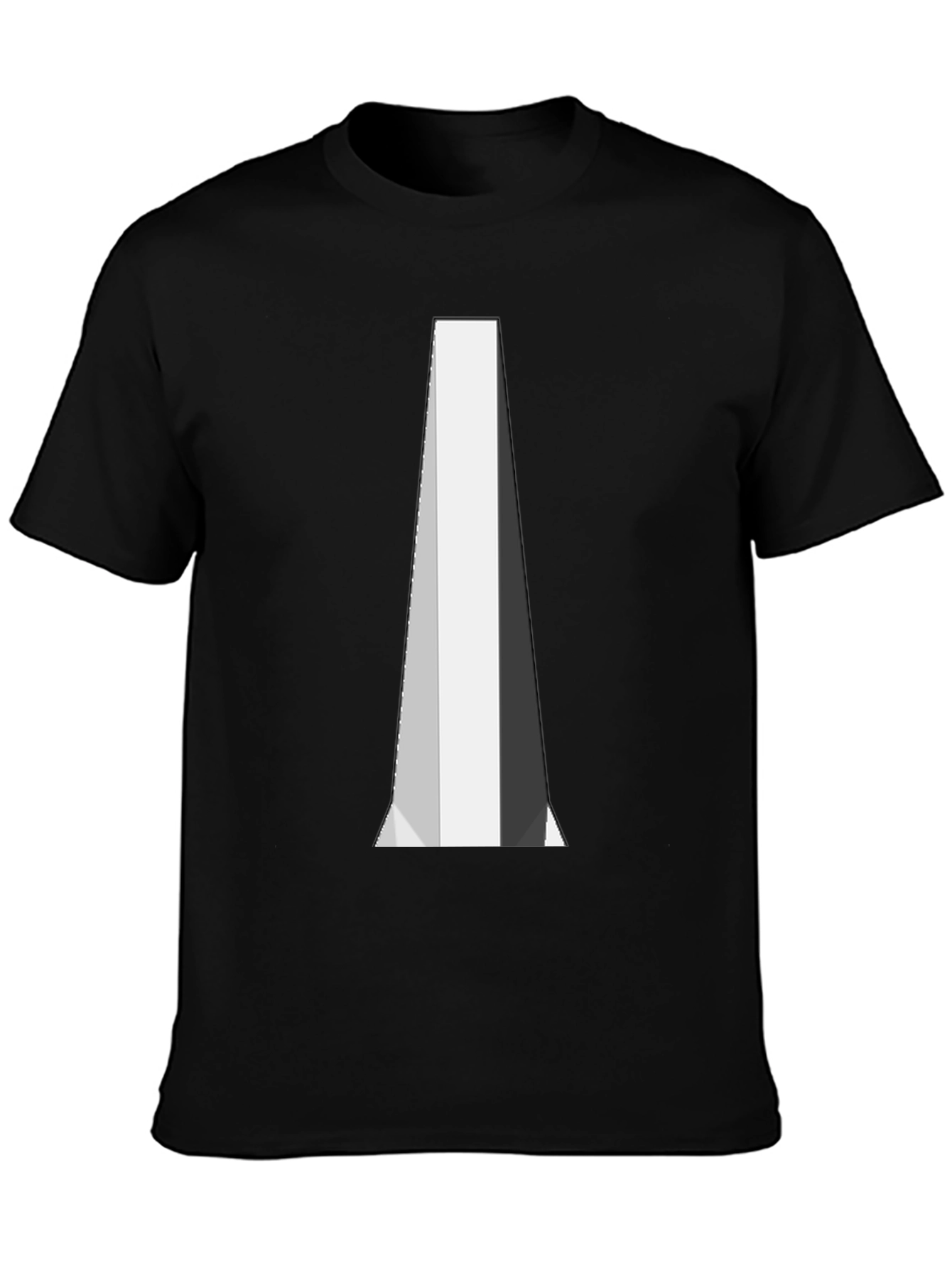 Abstract Geometric Graphic Black T-Shirt