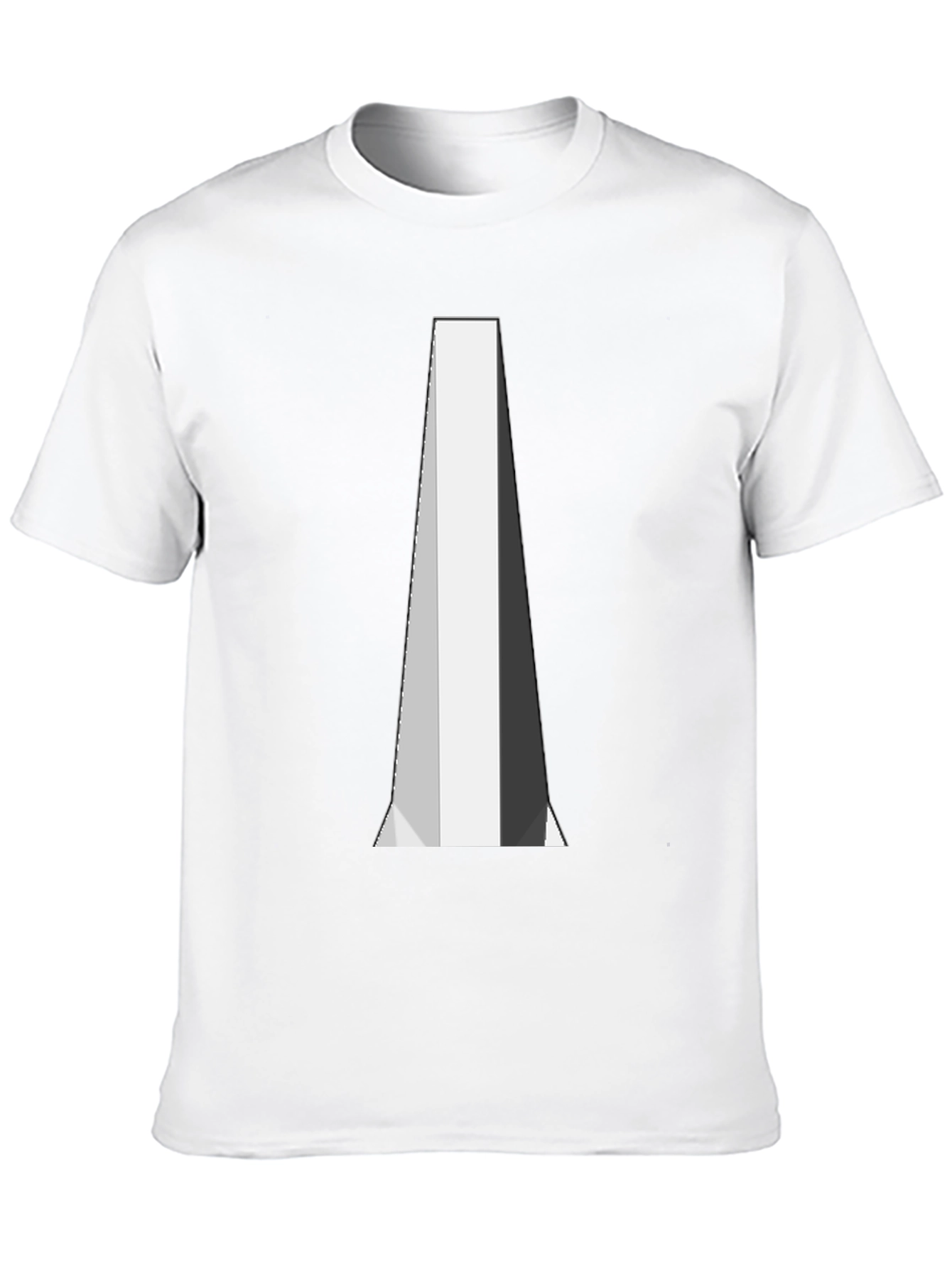 Abstract Geometric Graphic Black T-Shirt