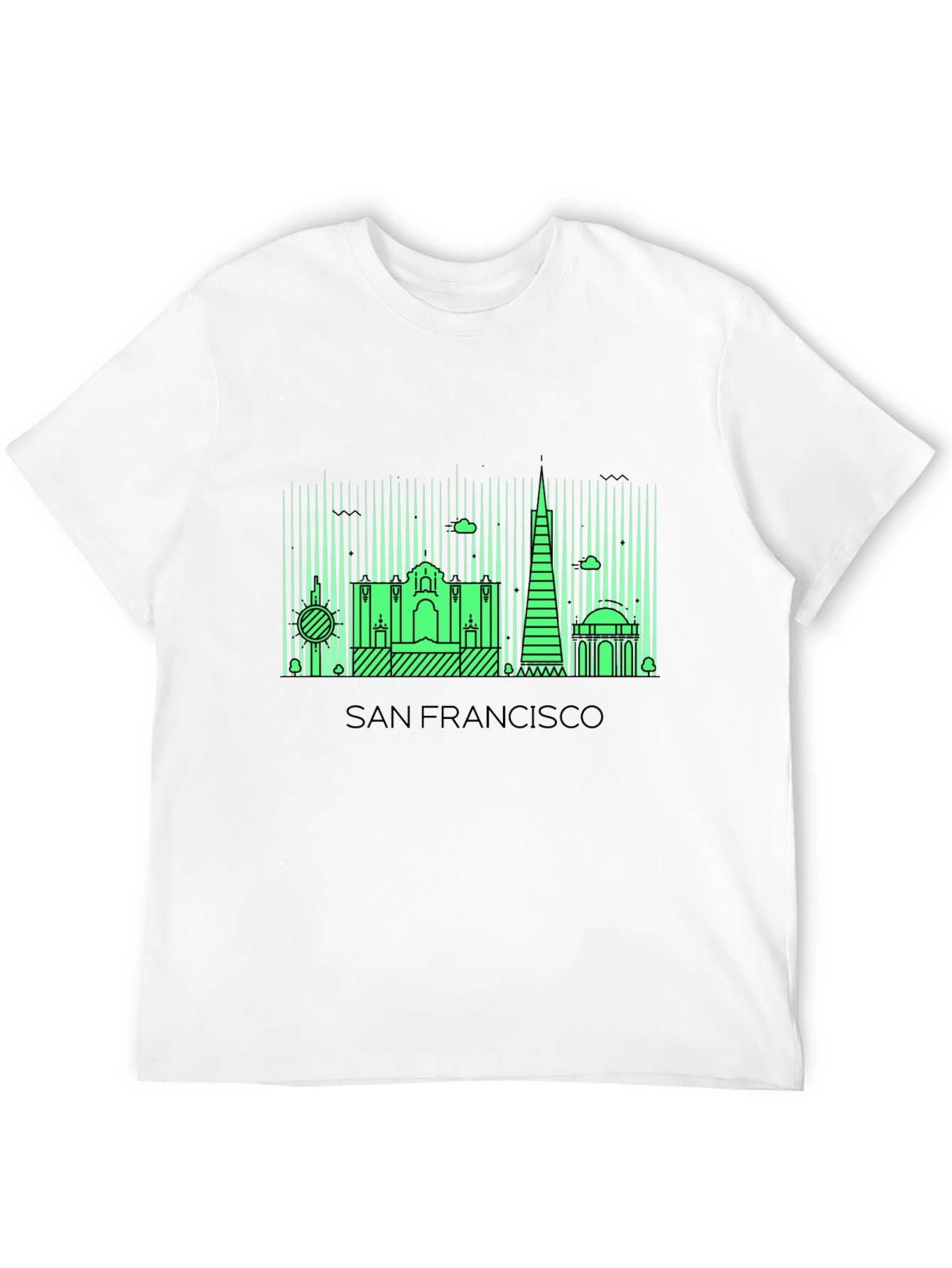 San Francisco Skyline Graphic Tee - Black