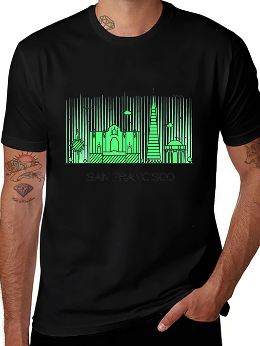 San Francisco Skyline Graphic Tee - Black