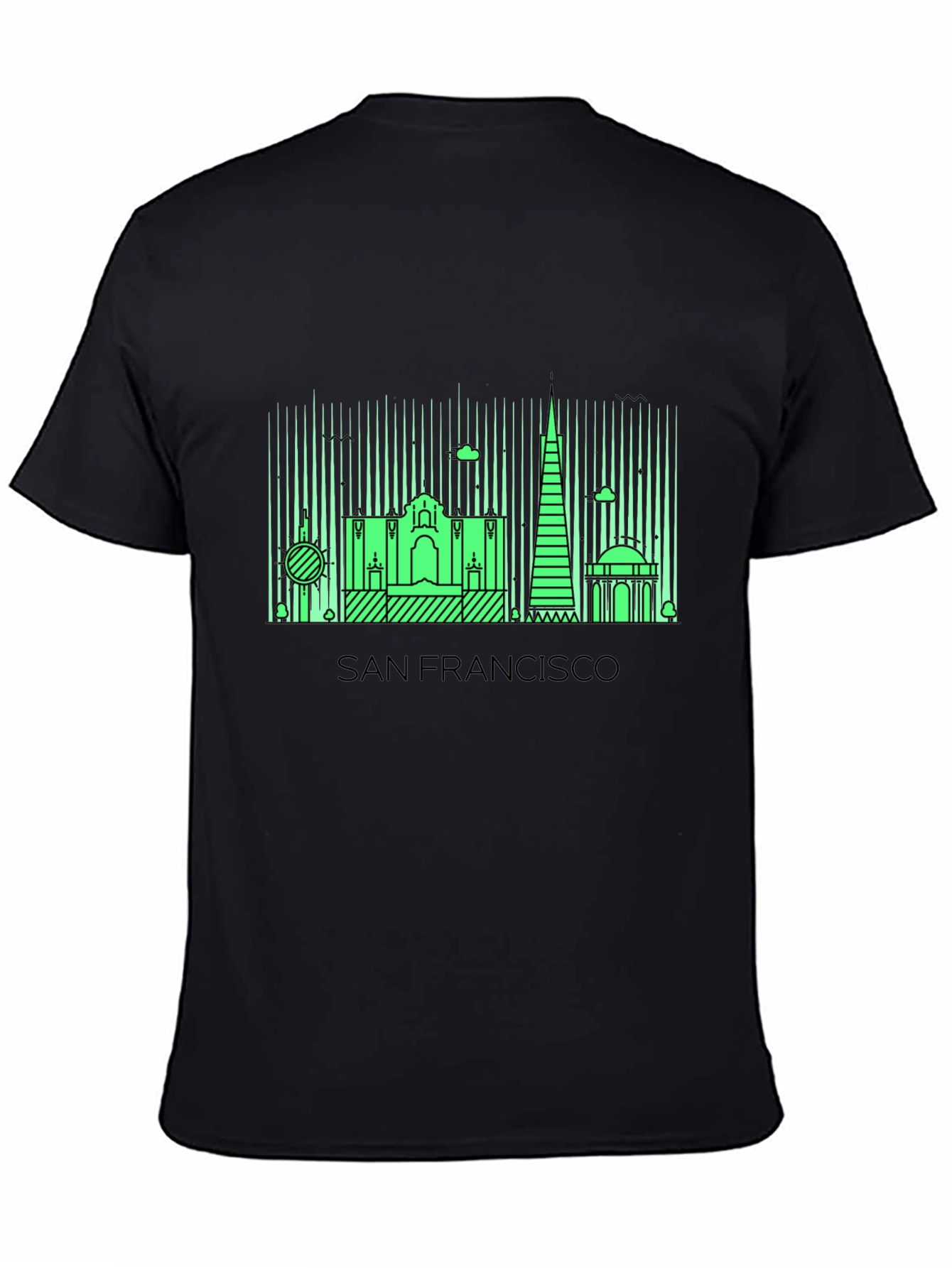 San Francisco Skyline Graphic Tee - Black