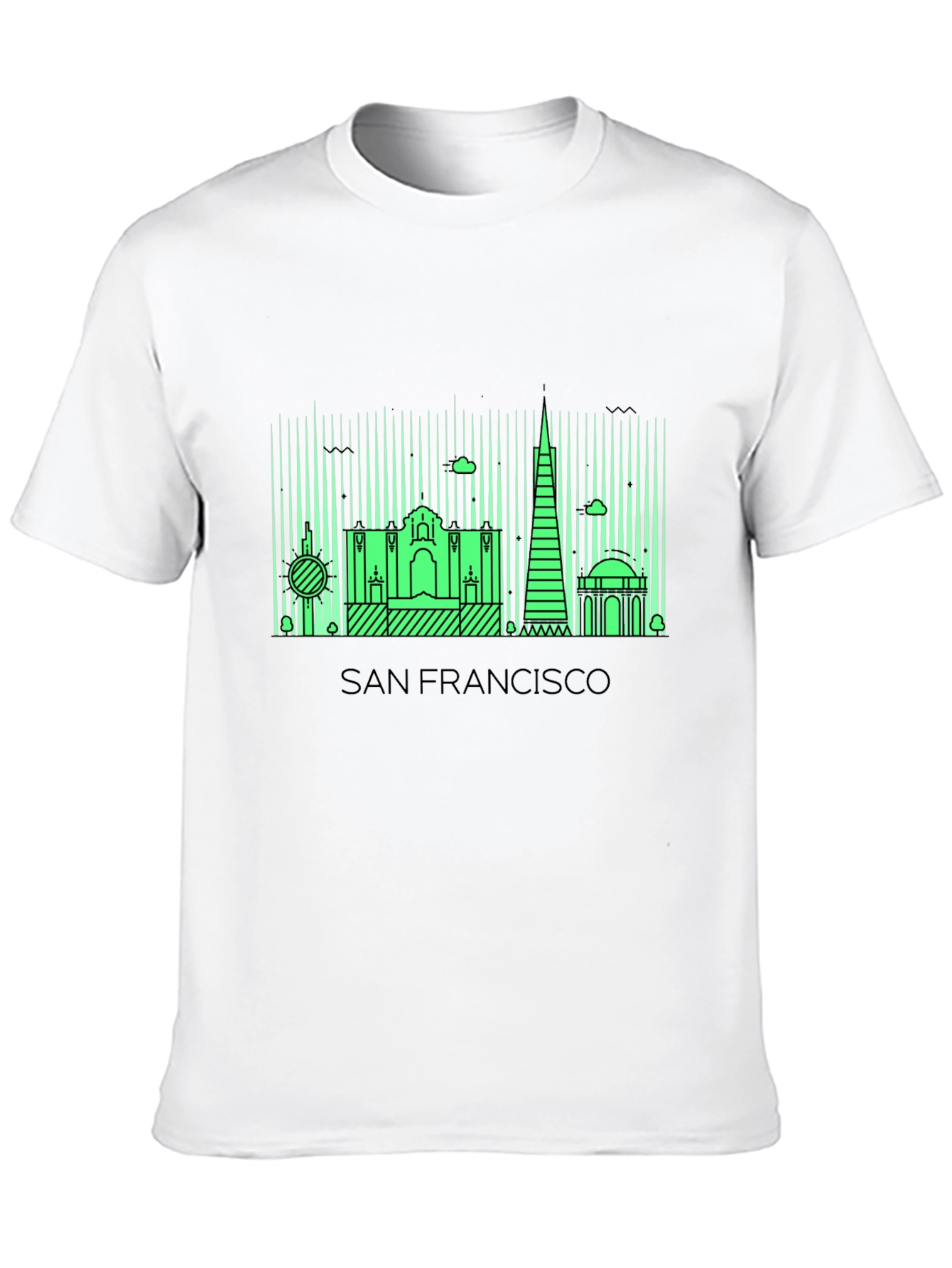 San Francisco Skyline Graphic Tee - Black