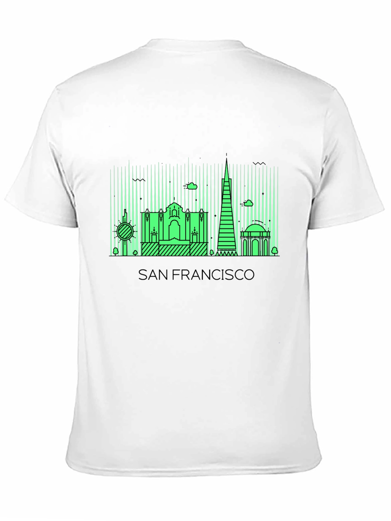 San Francisco Skyline Graphic Tee - Black