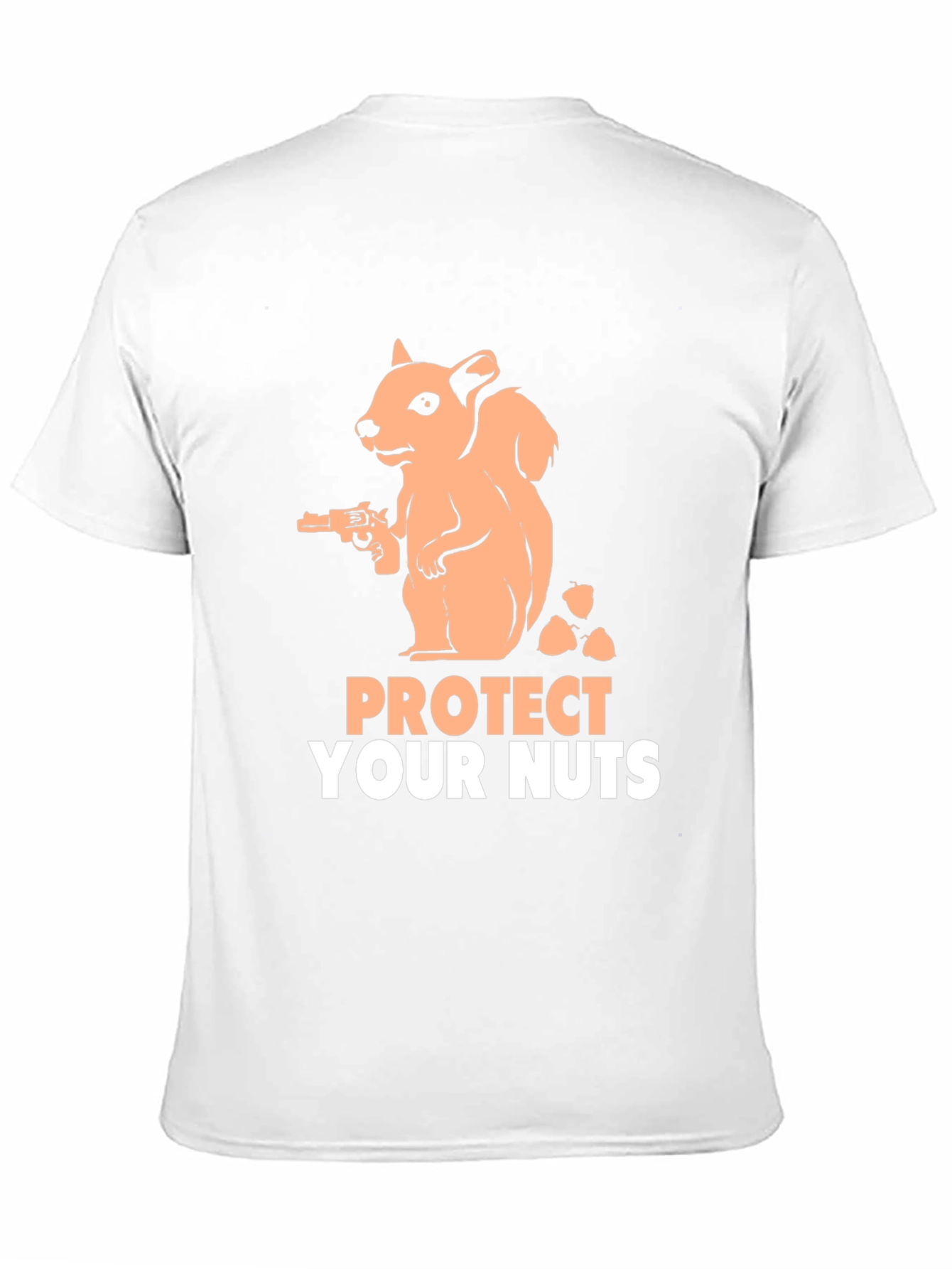 Protect Your Nuts T-Shirt Funny Squirrel Gun Tee