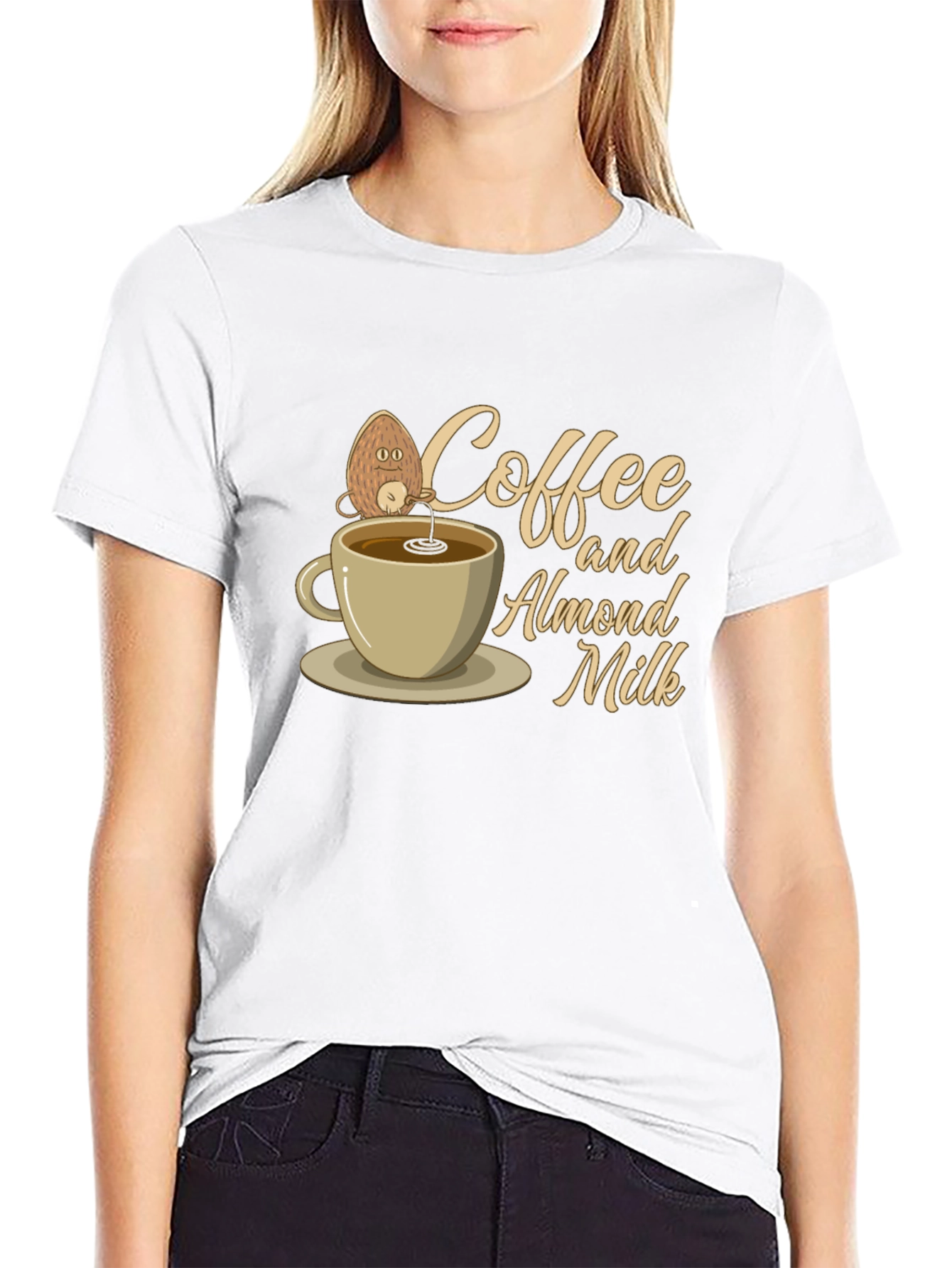 Coffee & Almond Milk Graphic T-Shirt
